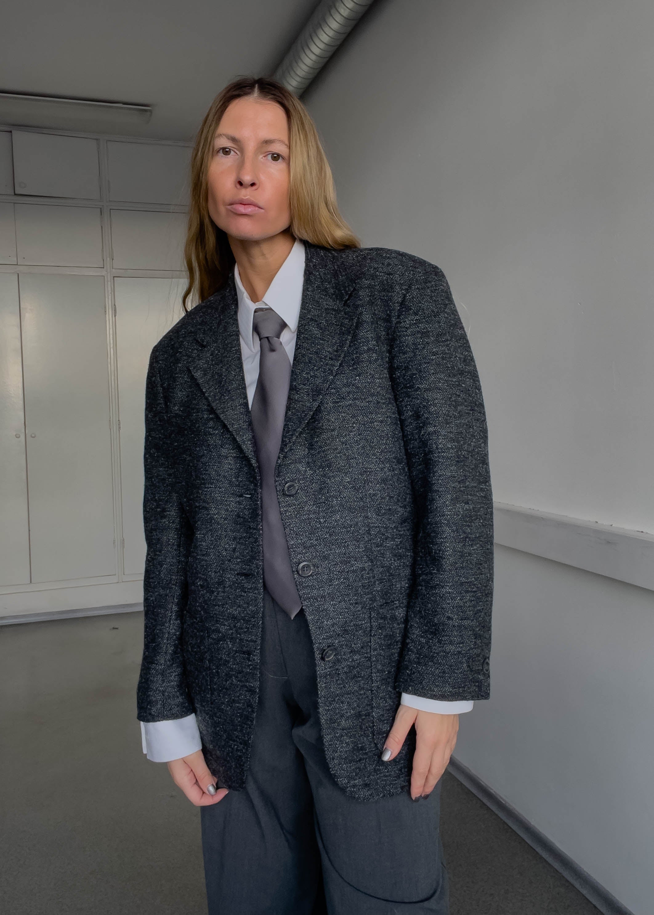 Vintage Grey Oversized Blazer Vintage Grey Oversized Blazer
