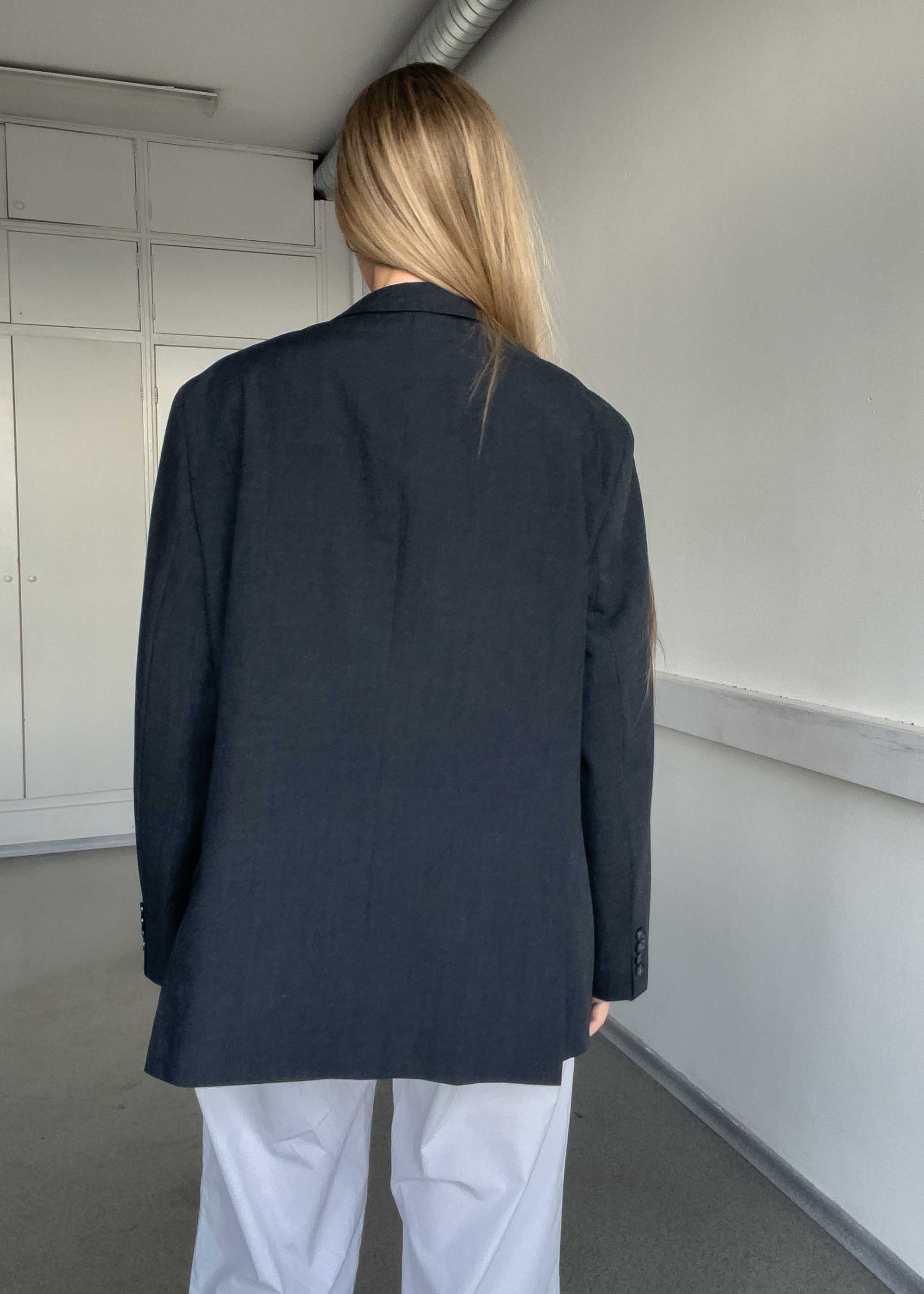 Vintage Grey Oversized Blazer