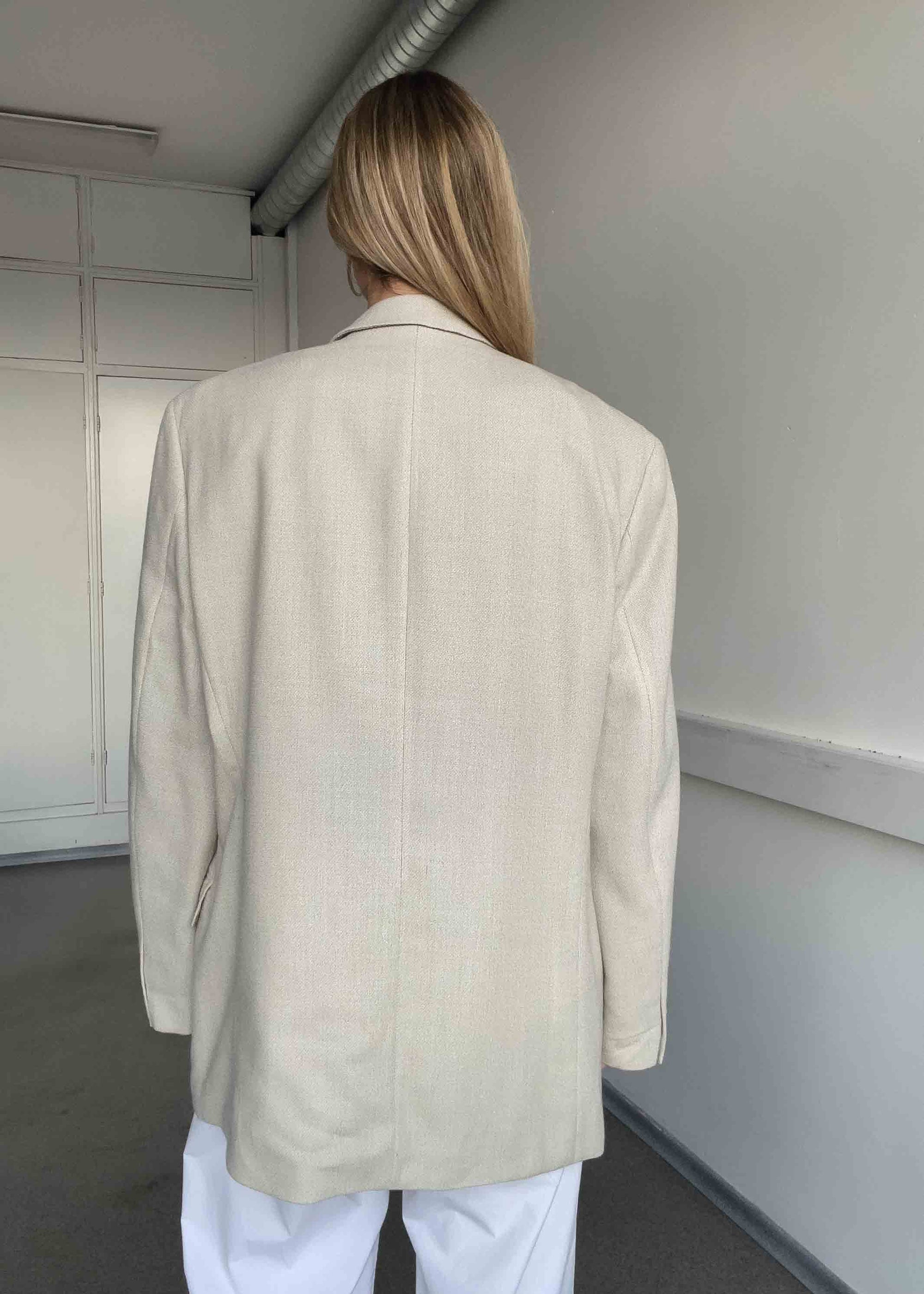 Vintage Grey Oversized Blazer