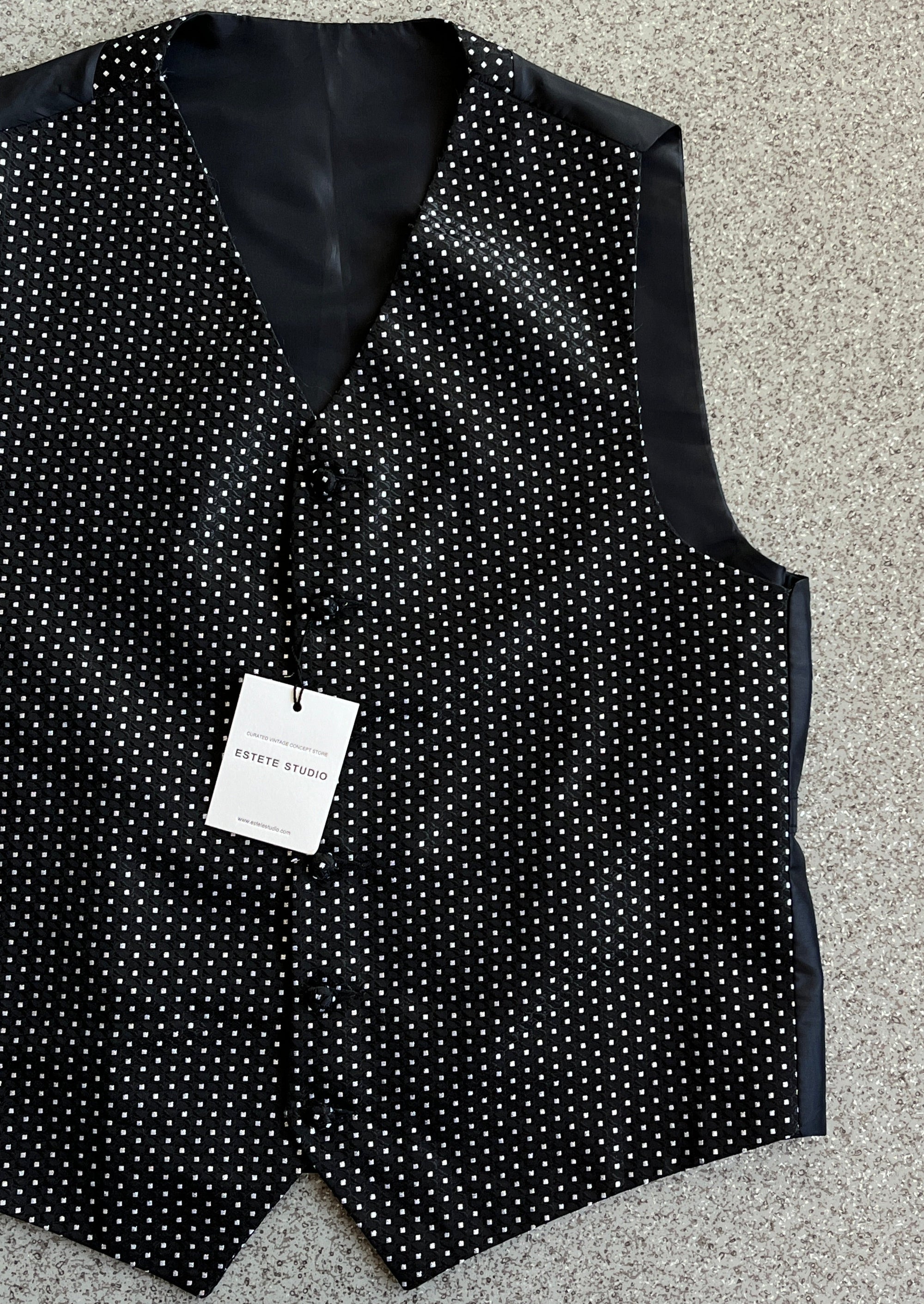 Vintage Black Oversized Vest