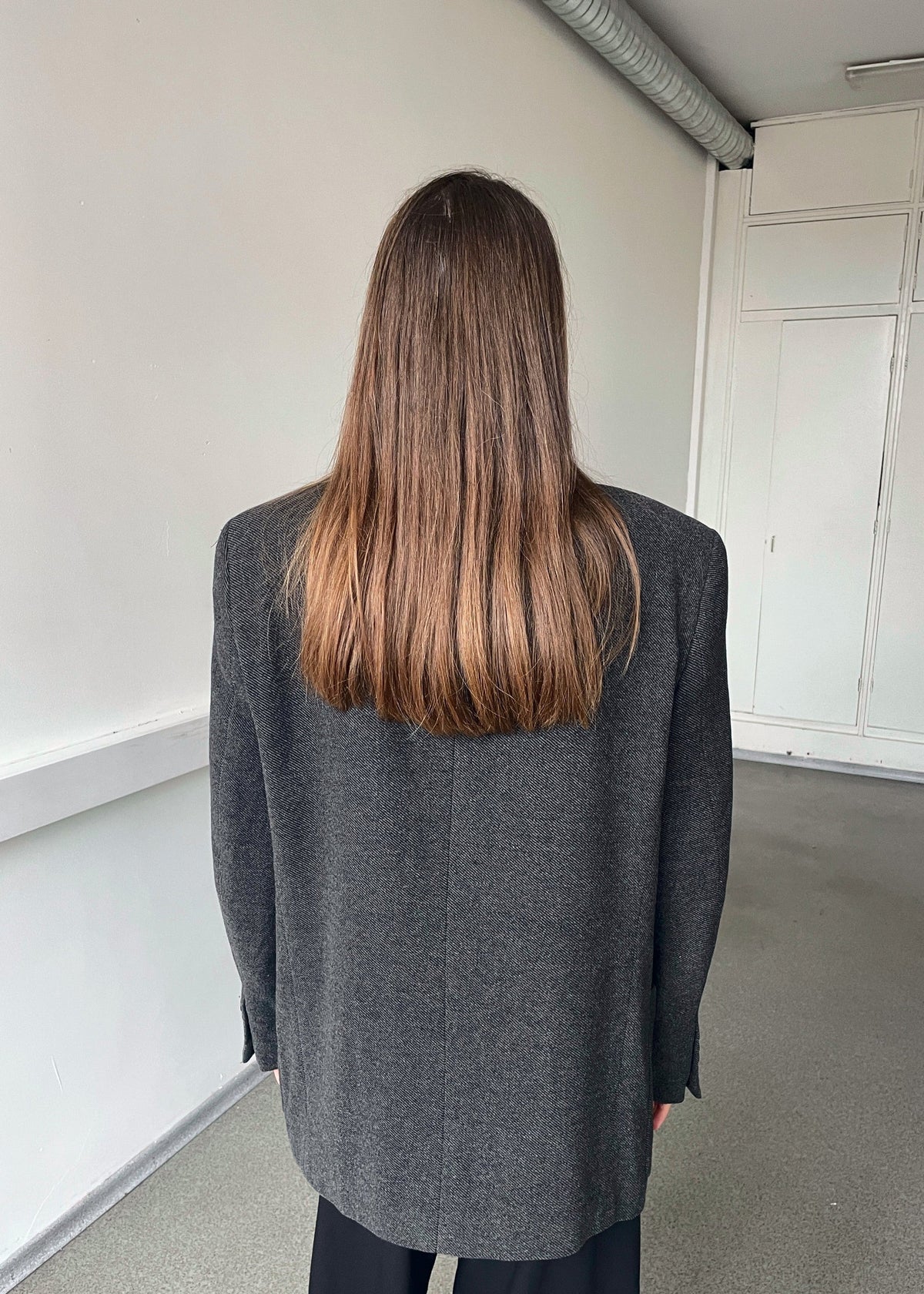 Vintage Grey Thick-Fabric Blazer — view 4 of 4