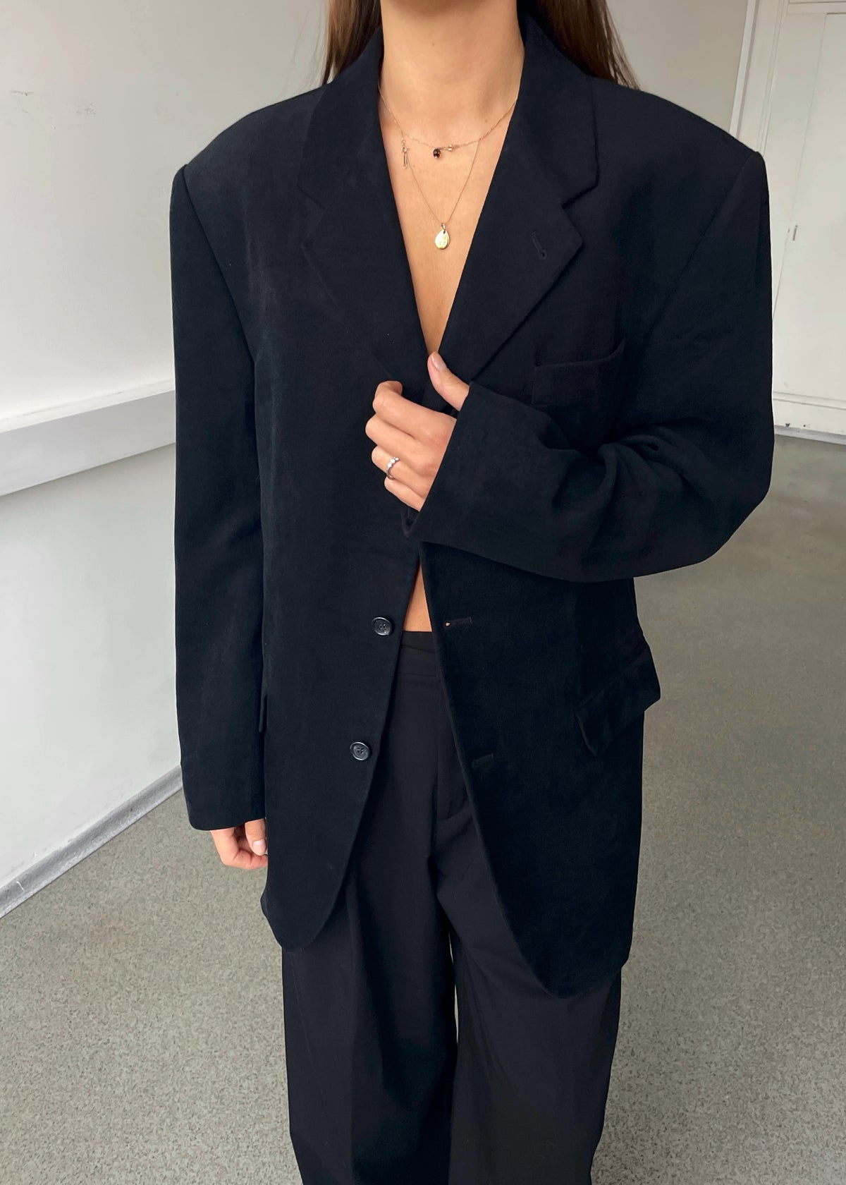 Vintage Amichi Black Velvet Blazer