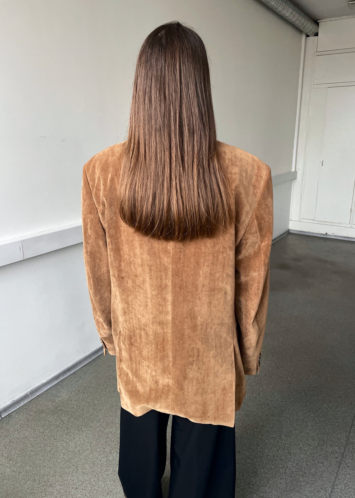 Vintage Brown Velvet Blazer
