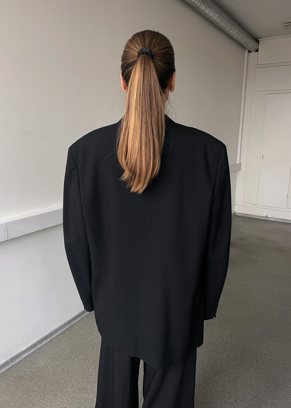 Vintage Heavyweight Classic Black Blazer, view 6