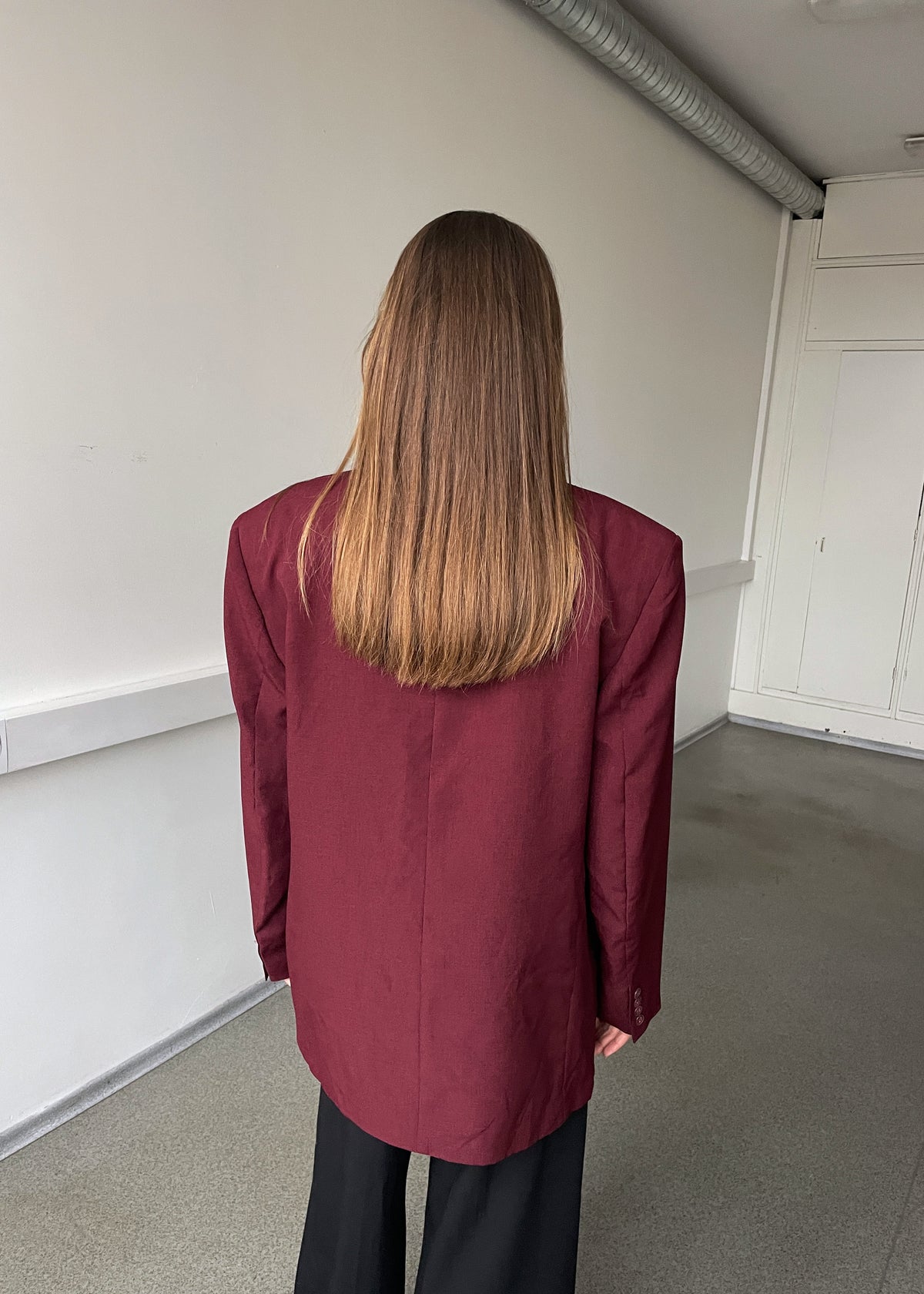 Vintage Wine Red Blazer, view 5
