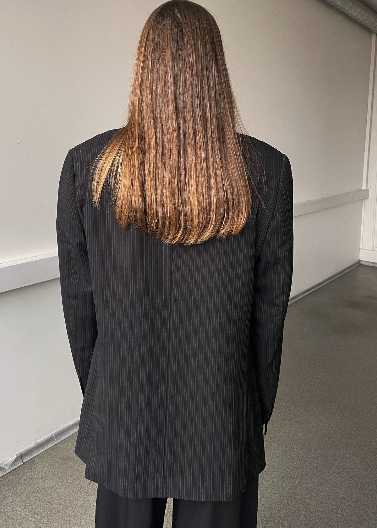 Vintage Bruno Banani Black Striped Blazer, view 5