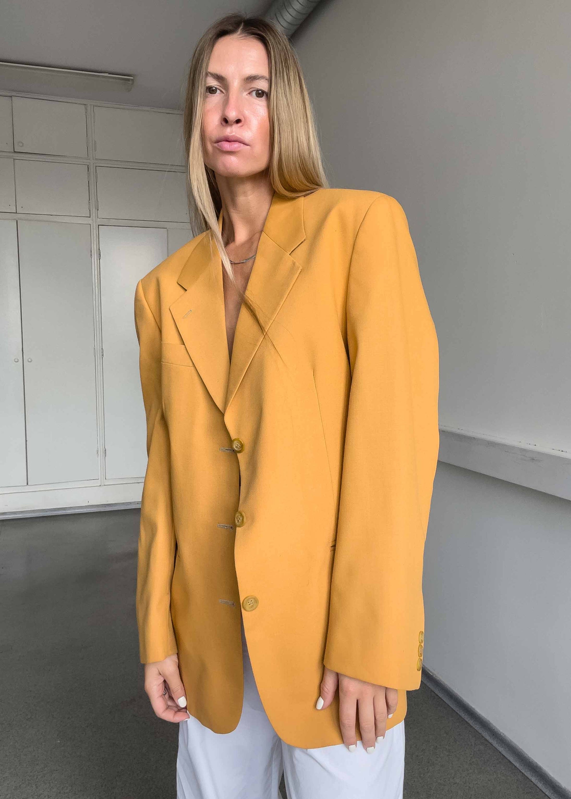 Vintage Orange Oversized Blazer