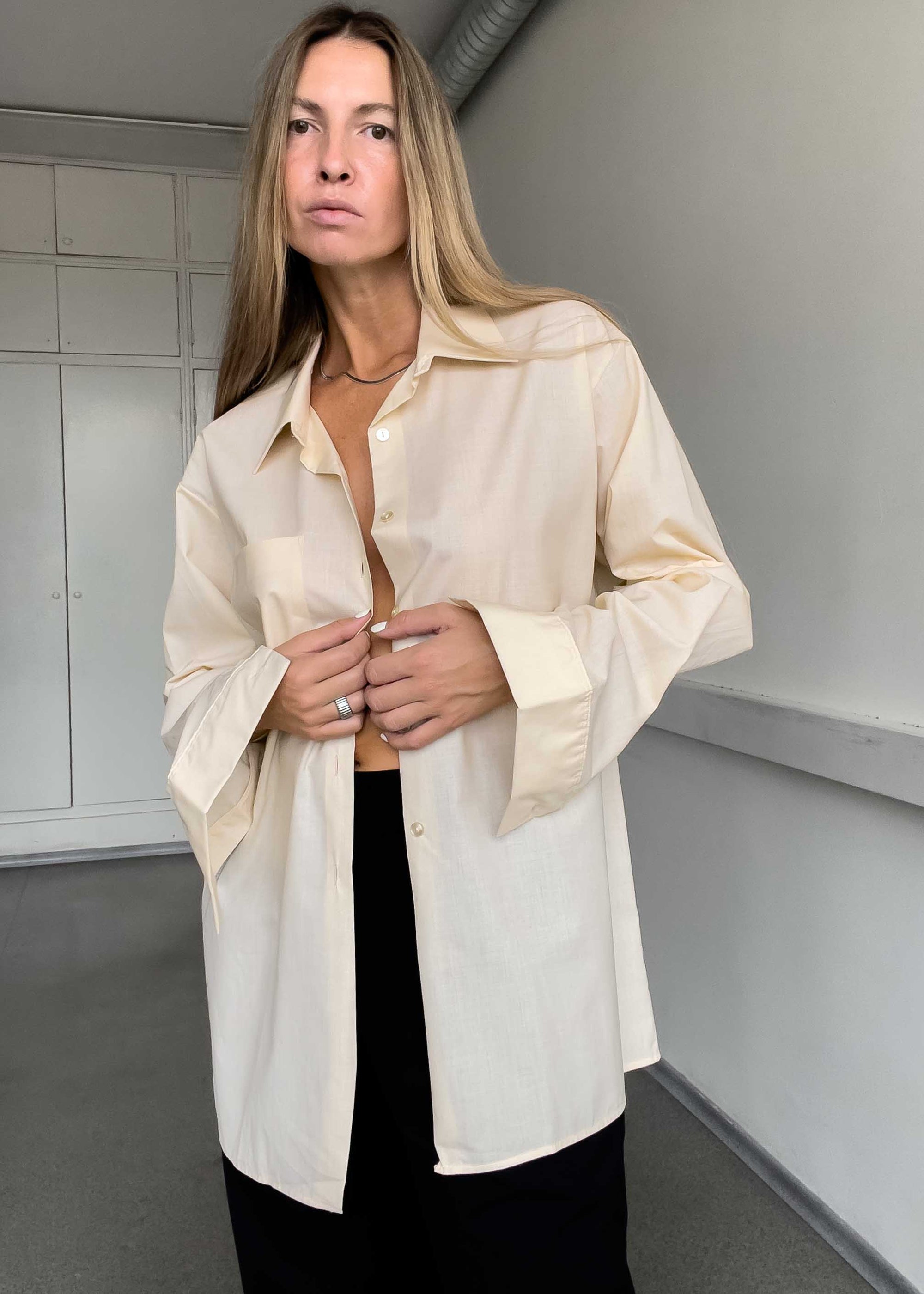 Vintage Peach Oversized Shirt