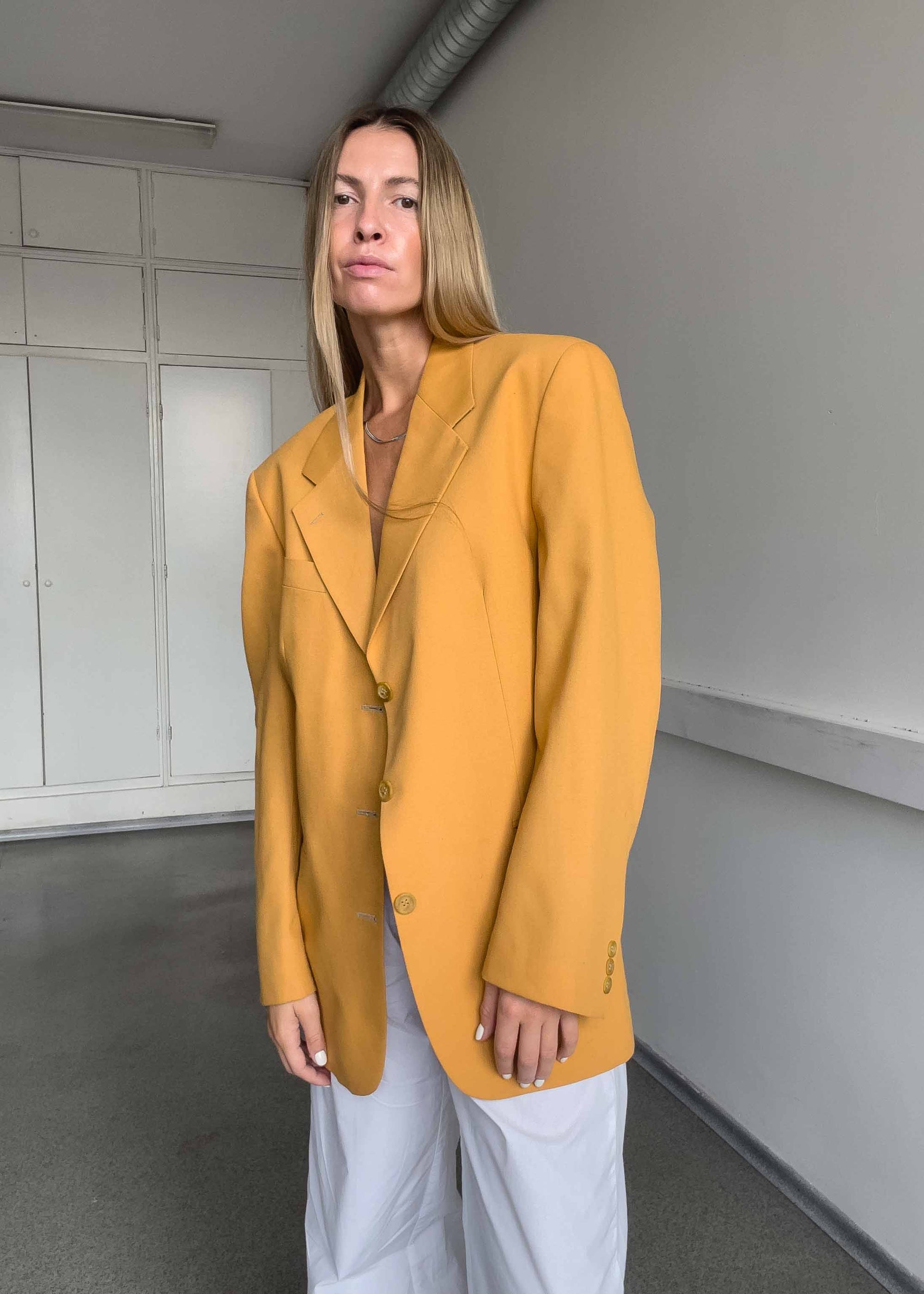 Vintage Orange Oversized Blazer