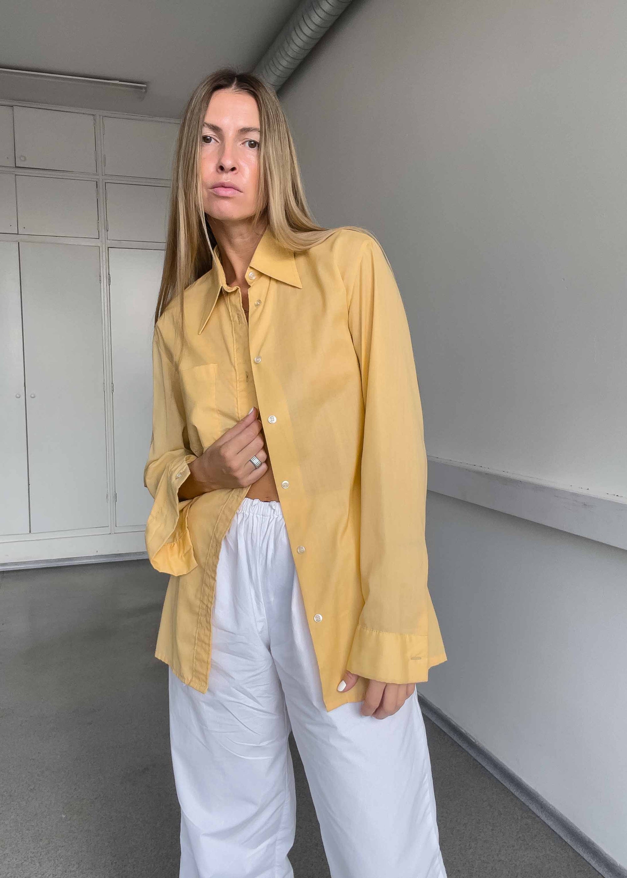 Vintage Yellow Oversized Shirt