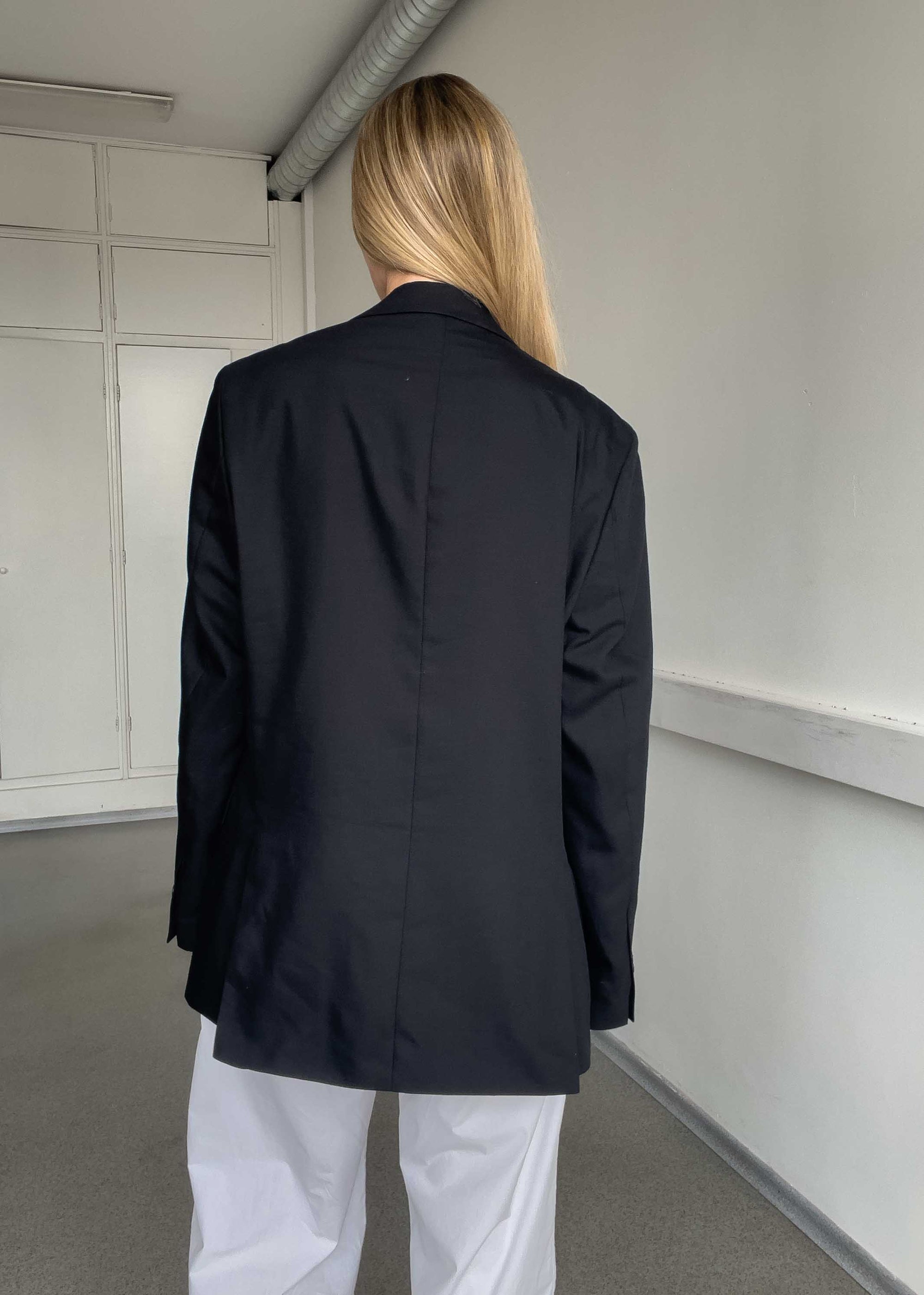 Vintage Black Oversized Blazer