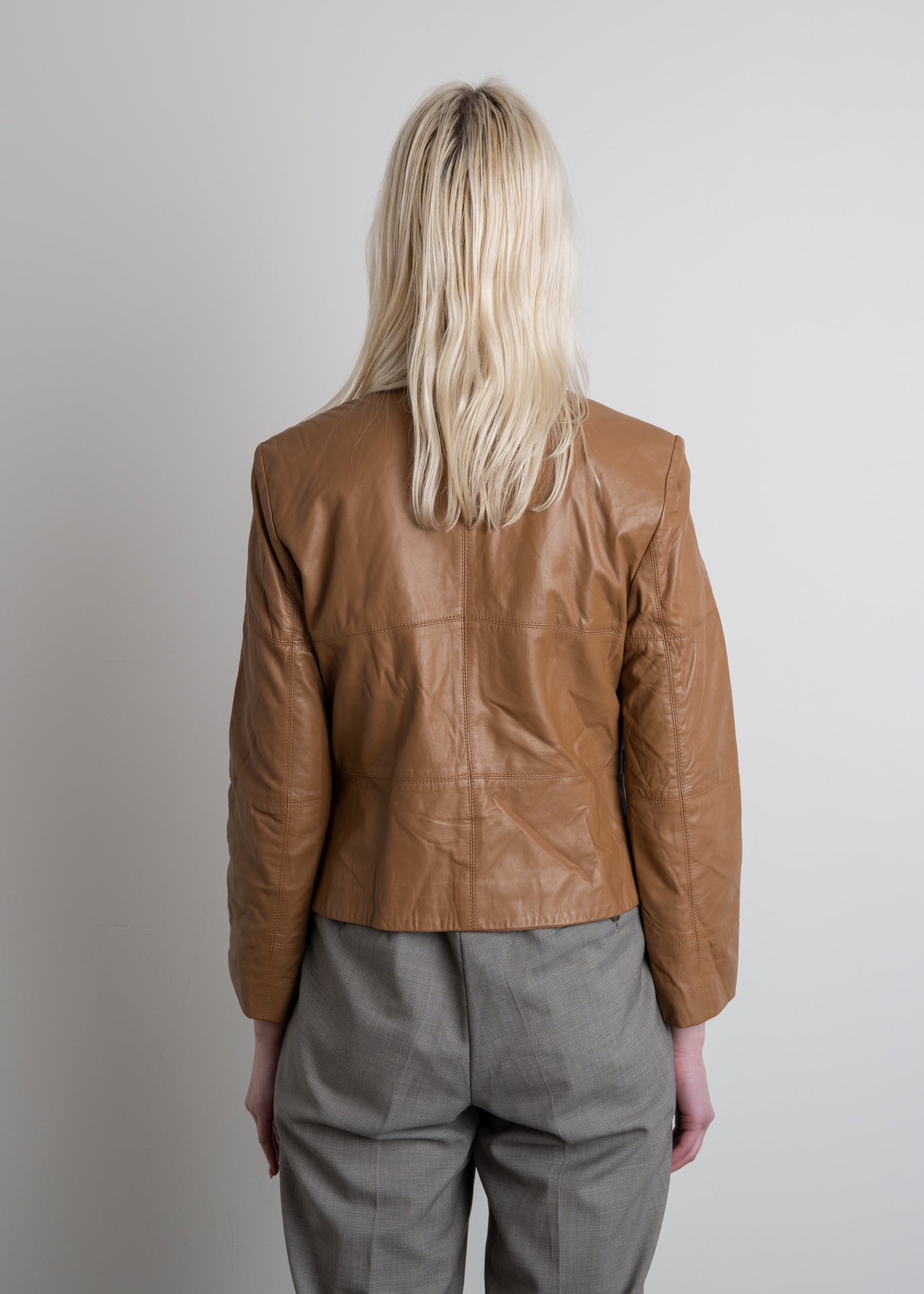 Vintage Brown Leather Jacket