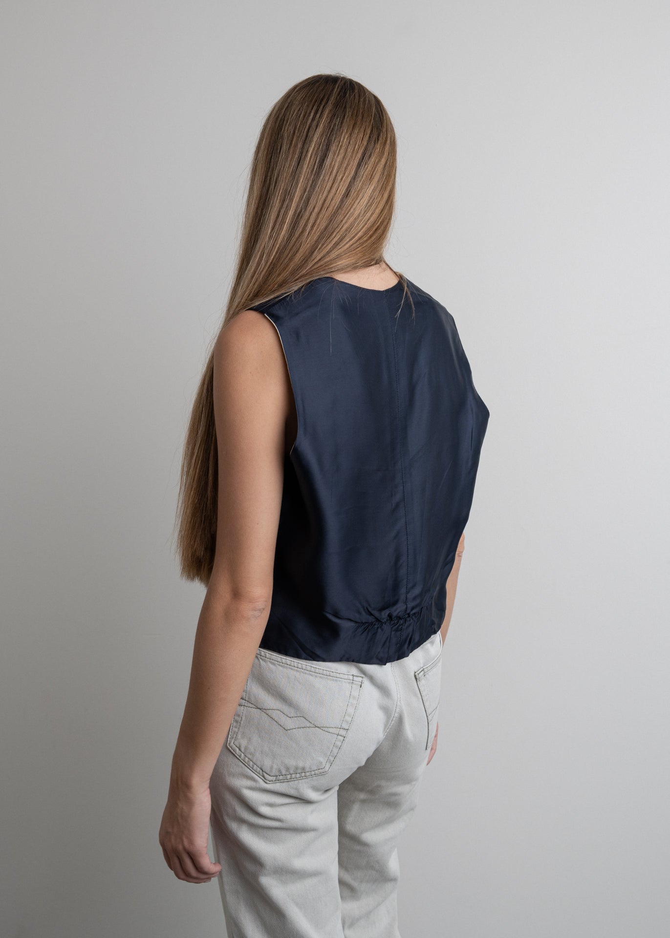 Vintage Navy Blue Vest