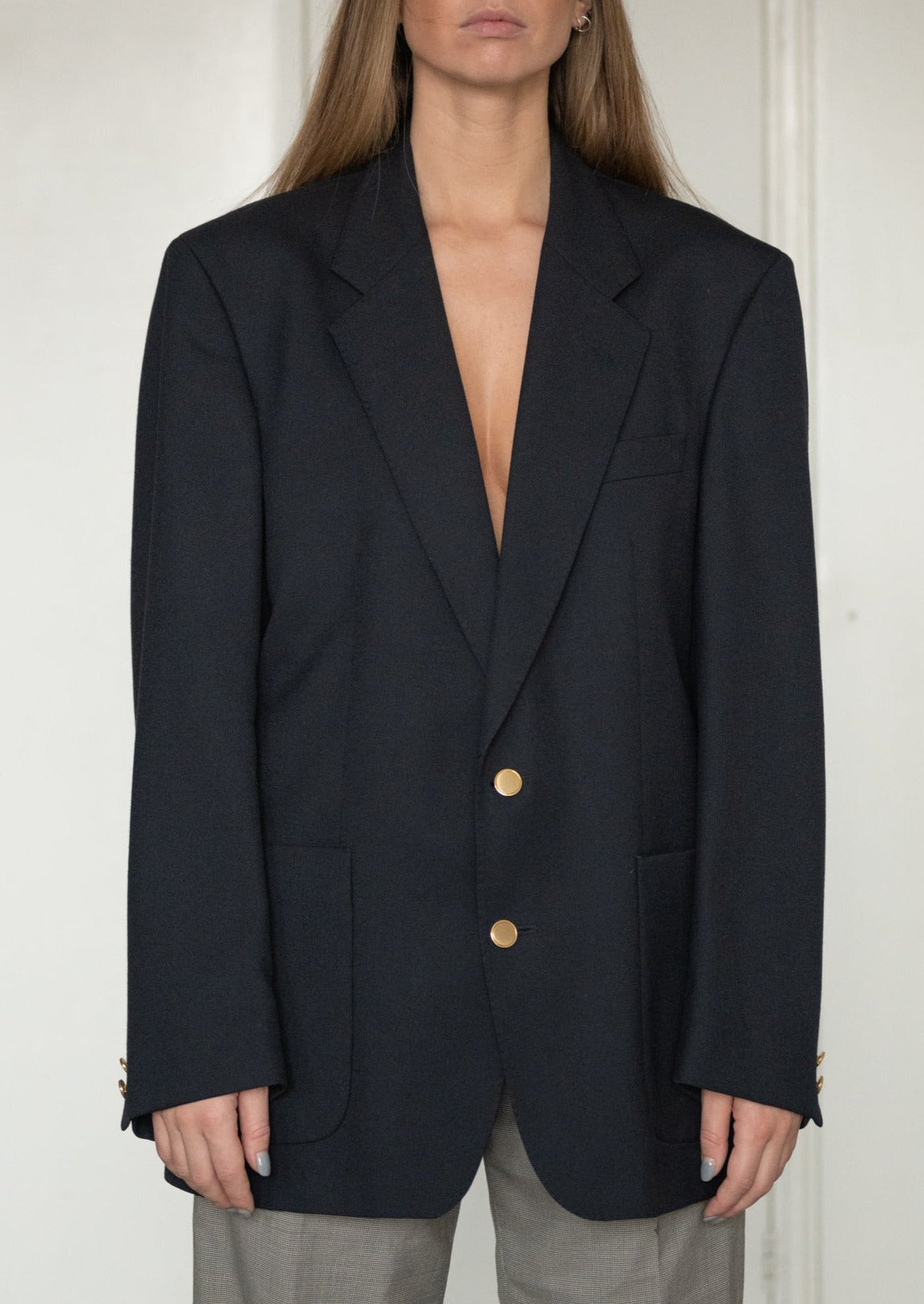 Vintage Blue Oversized Blazer