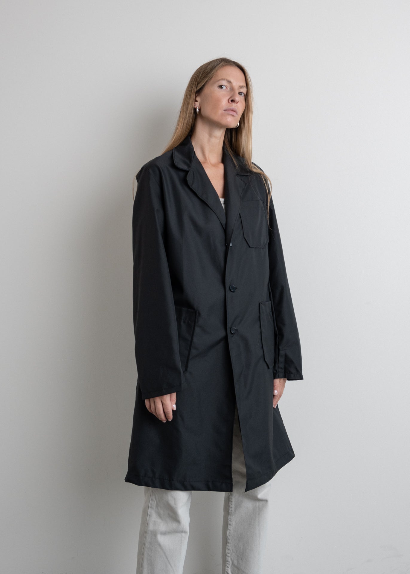 Vintage Black Oversized Coat