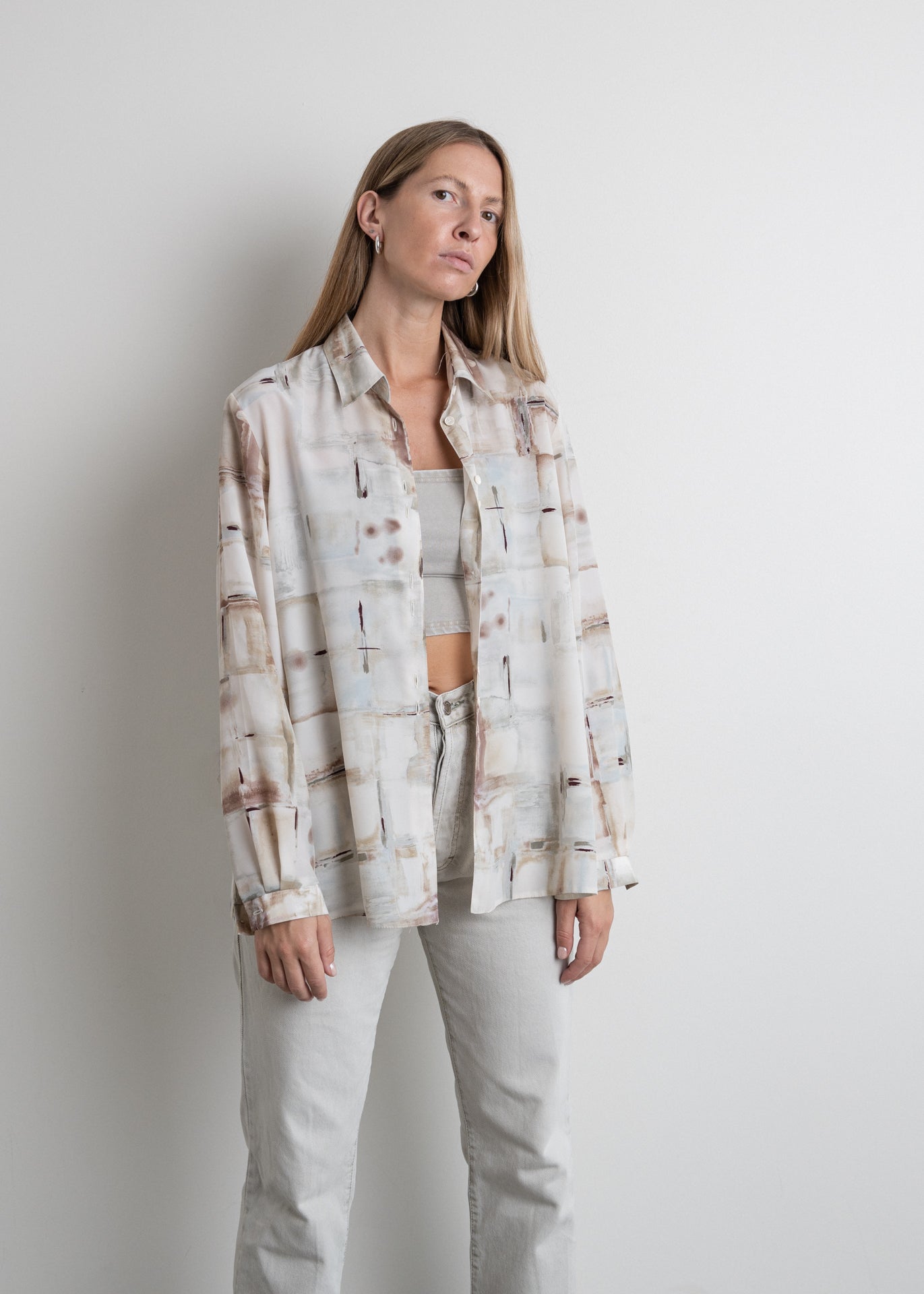 Vintage Light Weight Oversized Blouse