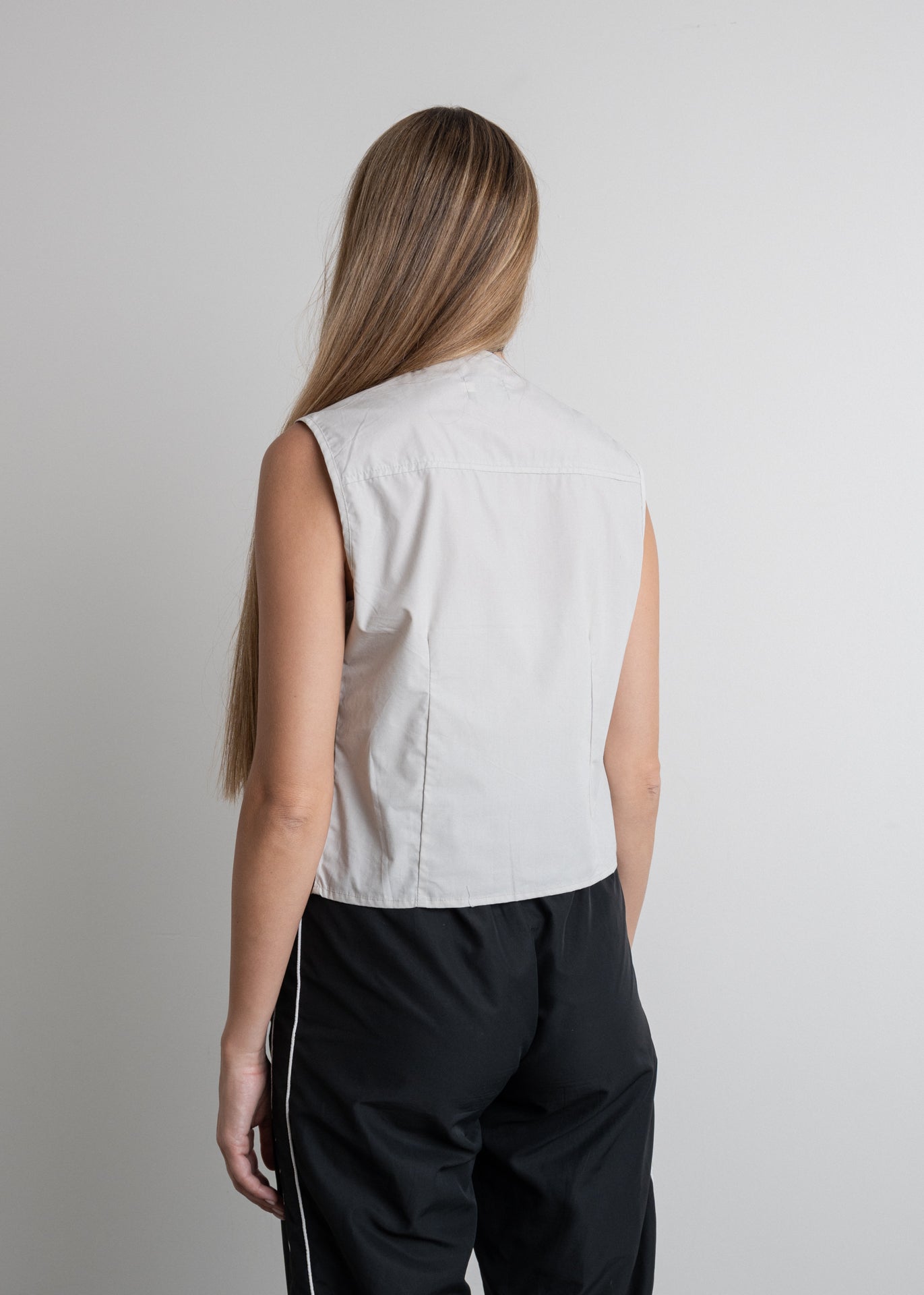 Vintage Grey Oversized Vest