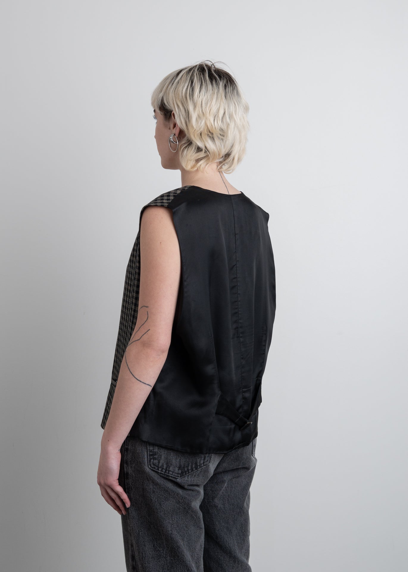 Vintage Checked Elegant Vest