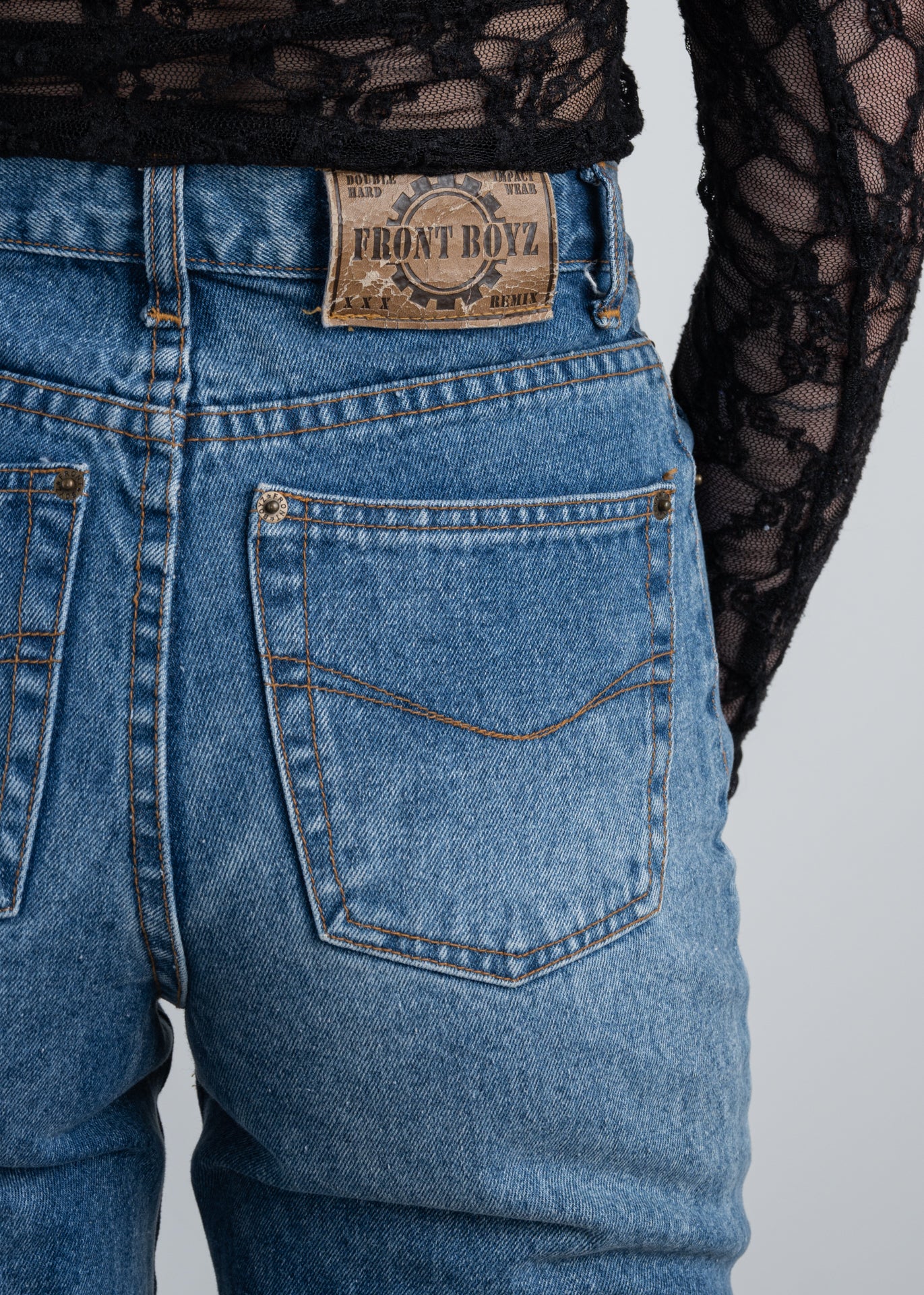 Vintage Blue Carrot Cut Jeans