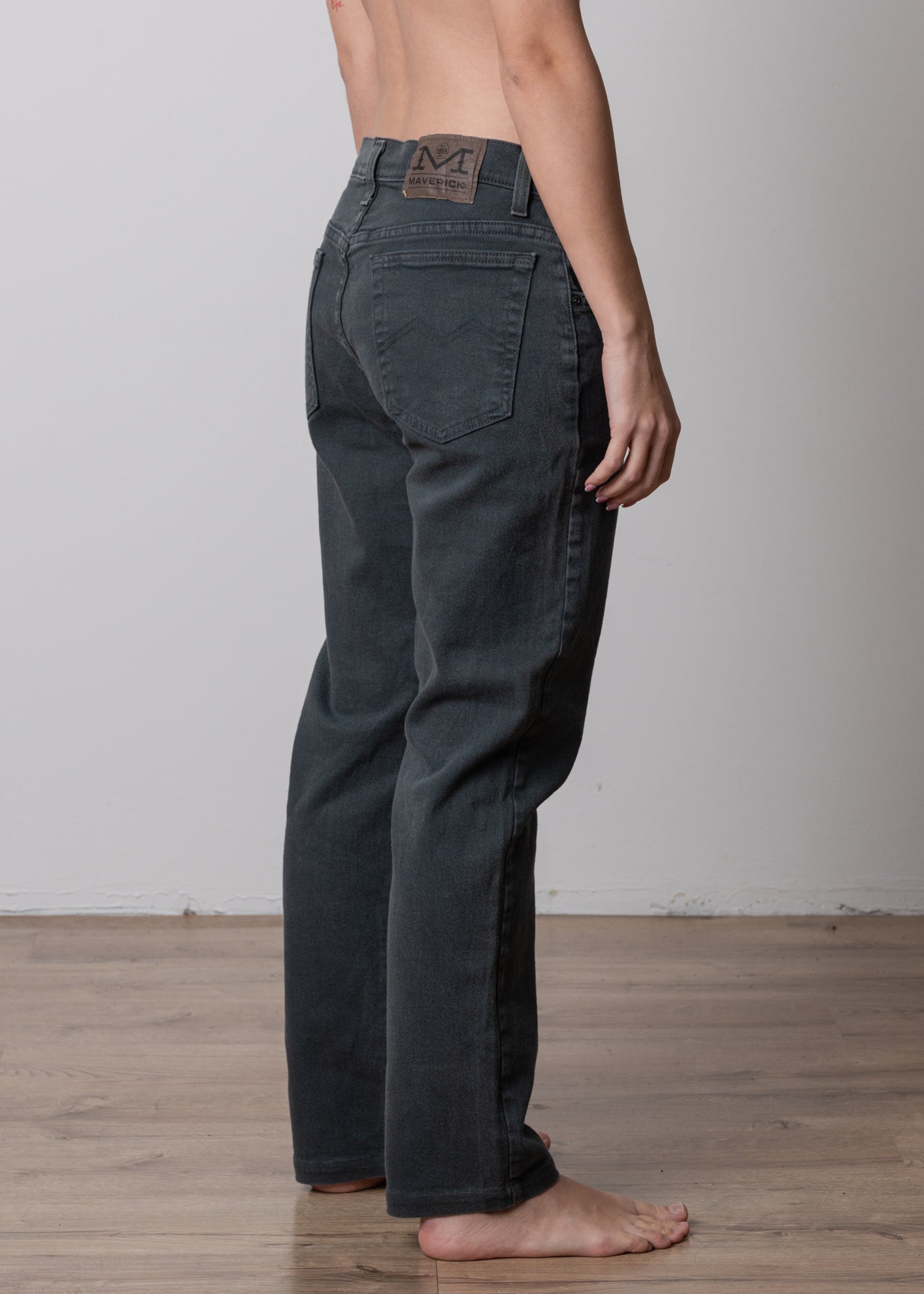 Vintage Grey Straight Cut Jeans
