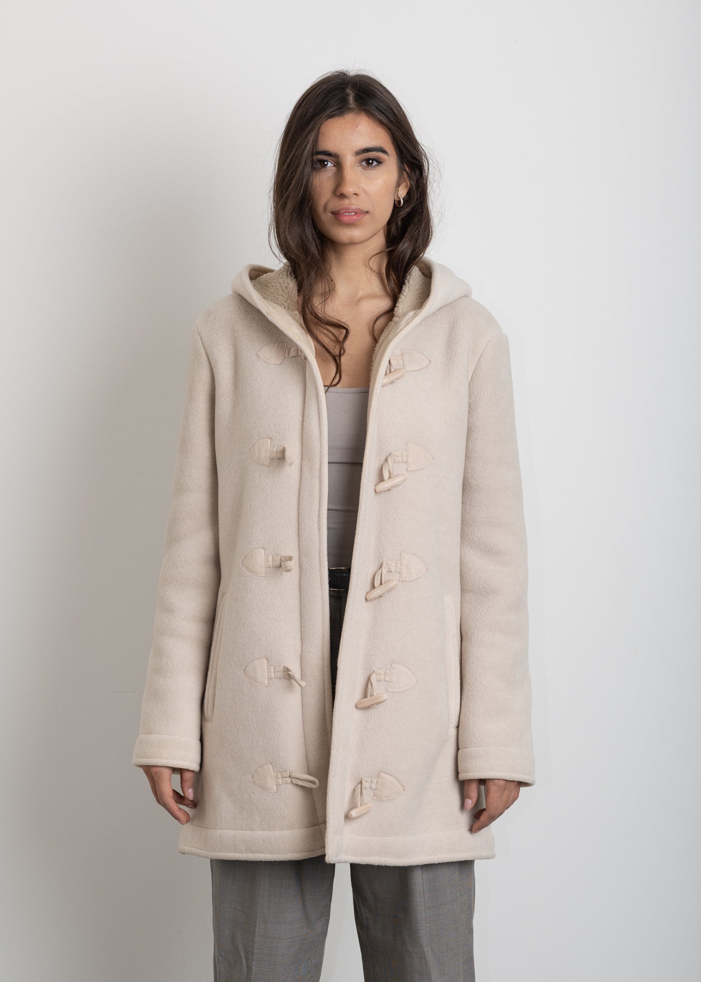 Vintage Beige Duffle Coat