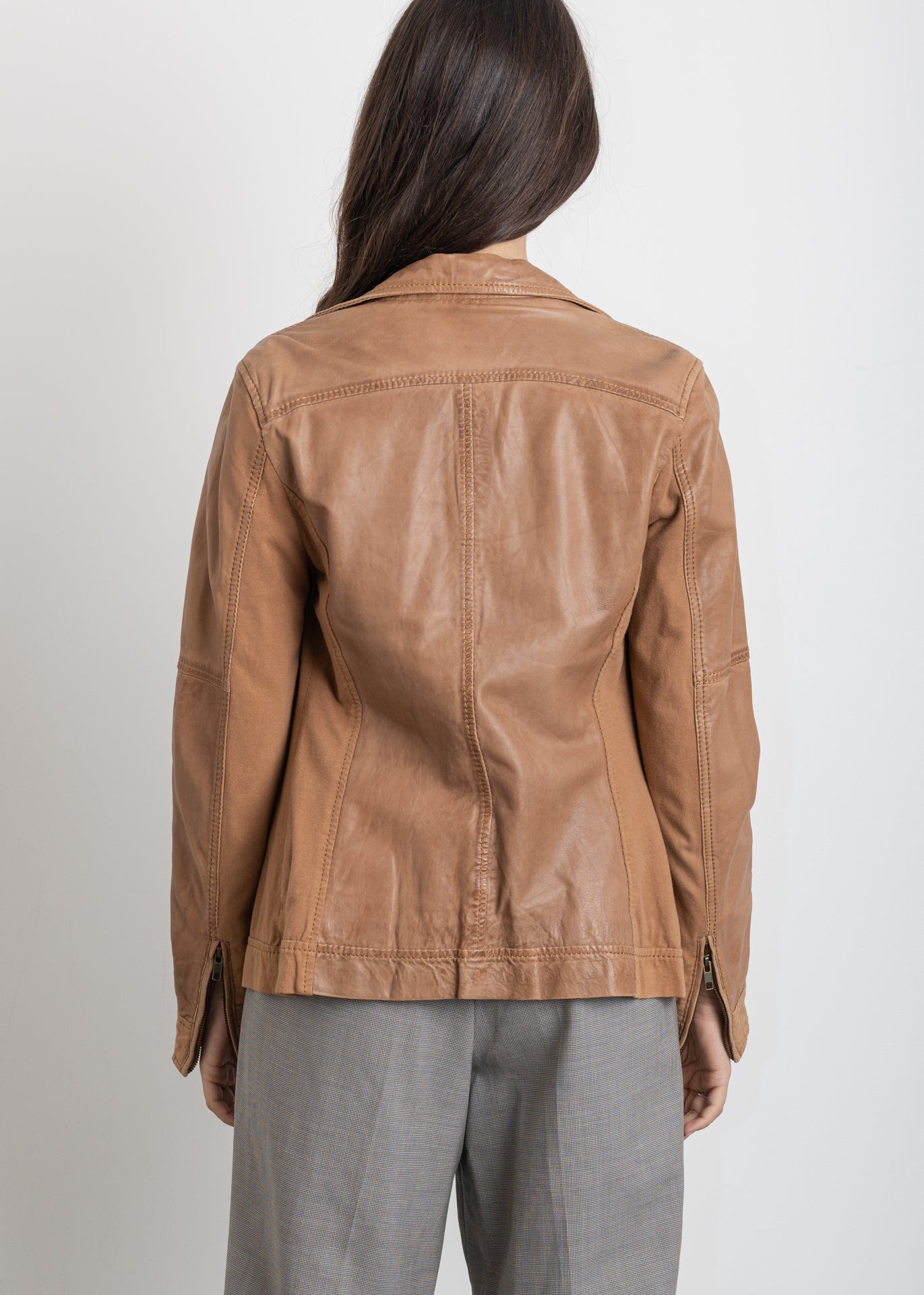 Vintage Brown Leather Jacket