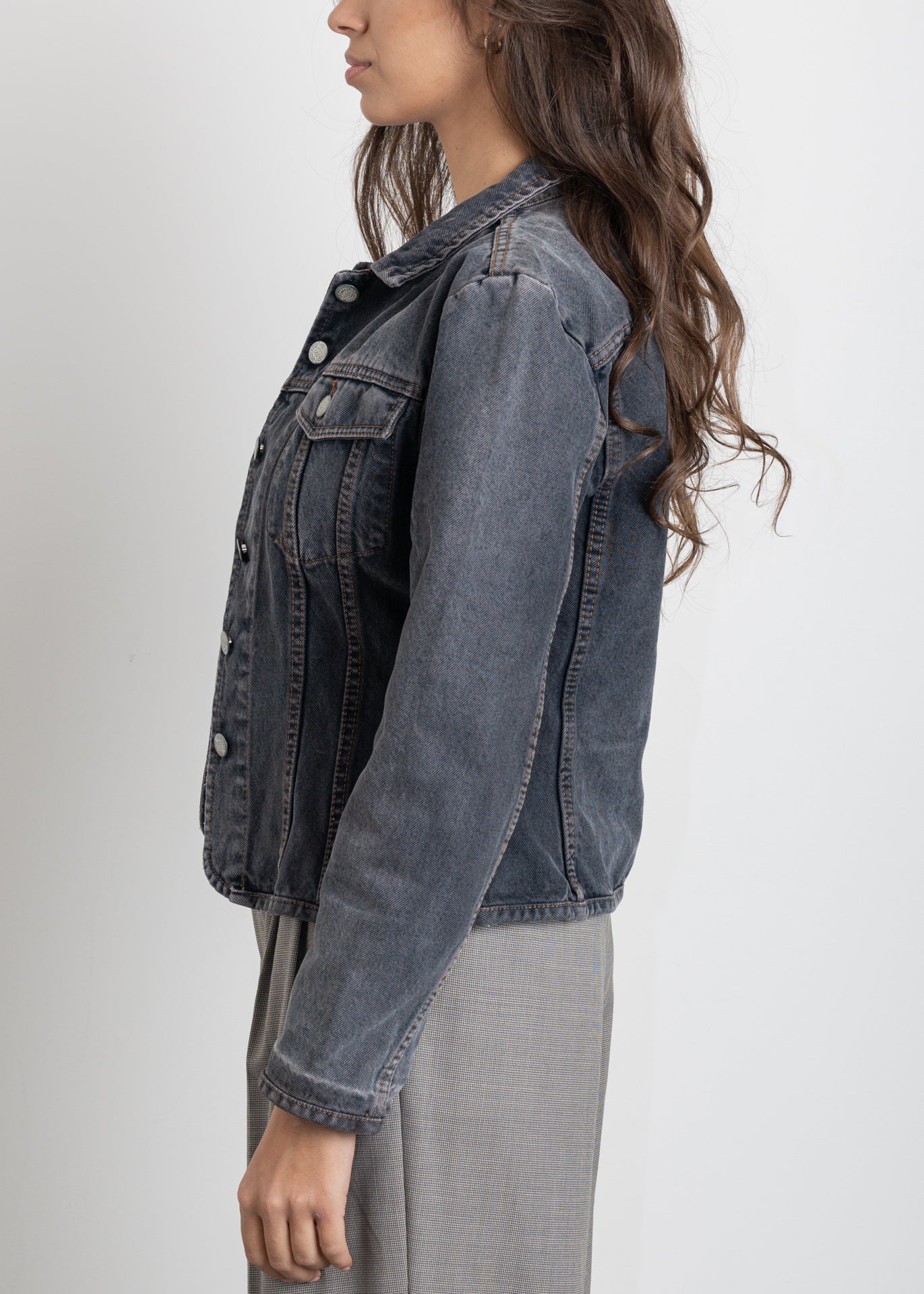 Vintage Grey Denim Jacket