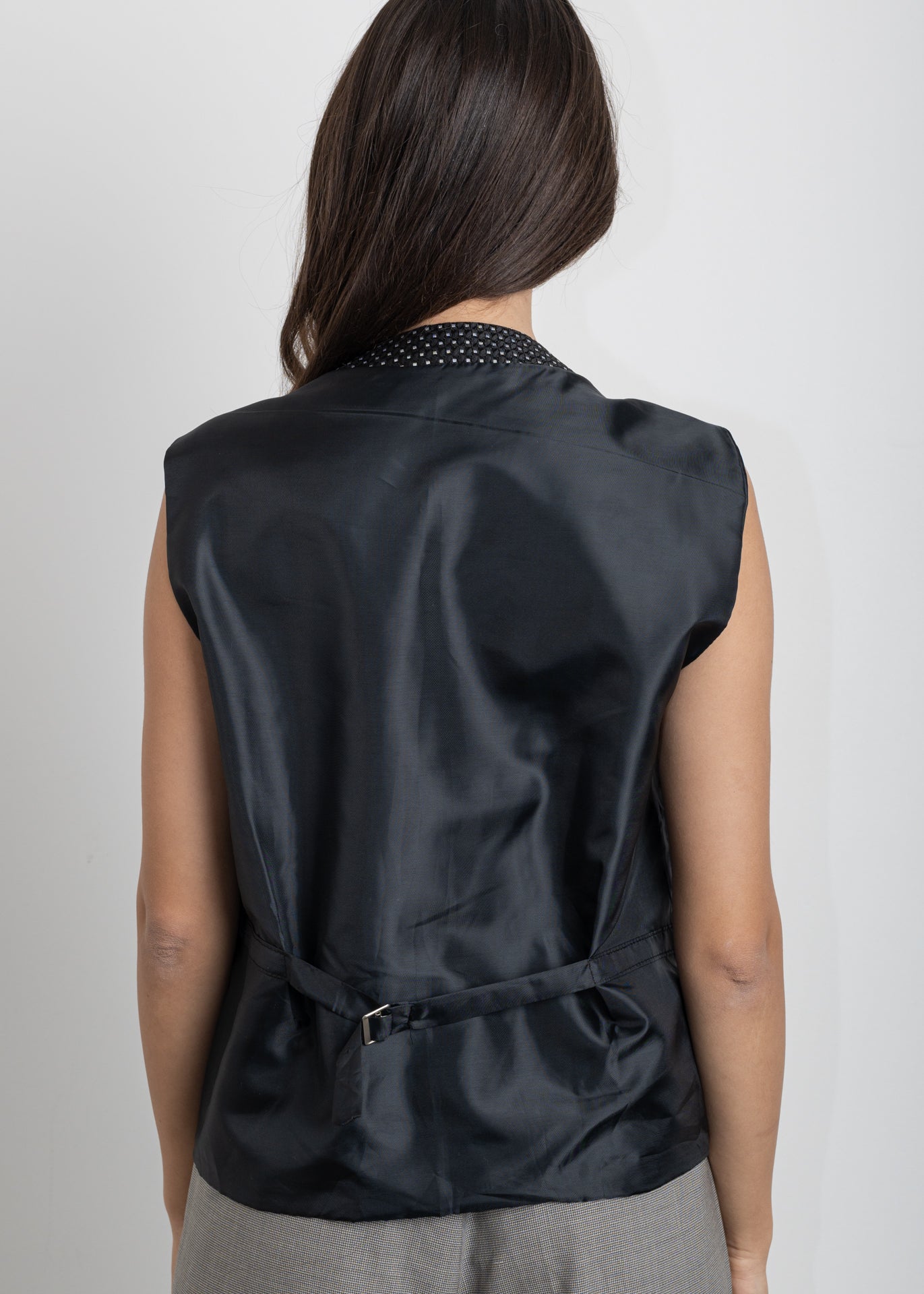 Vintage Black Oversized Vest
