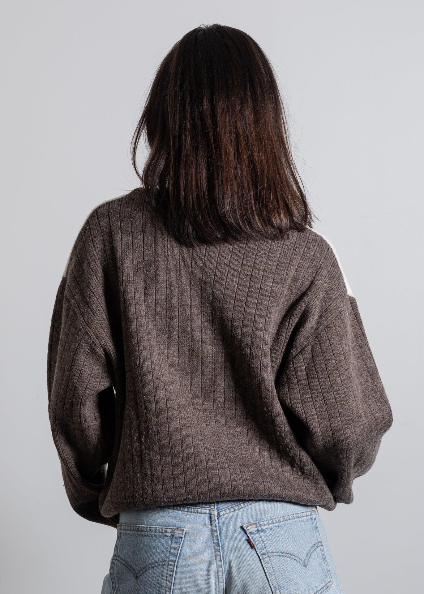 Vintage Brown Oversized Sweater