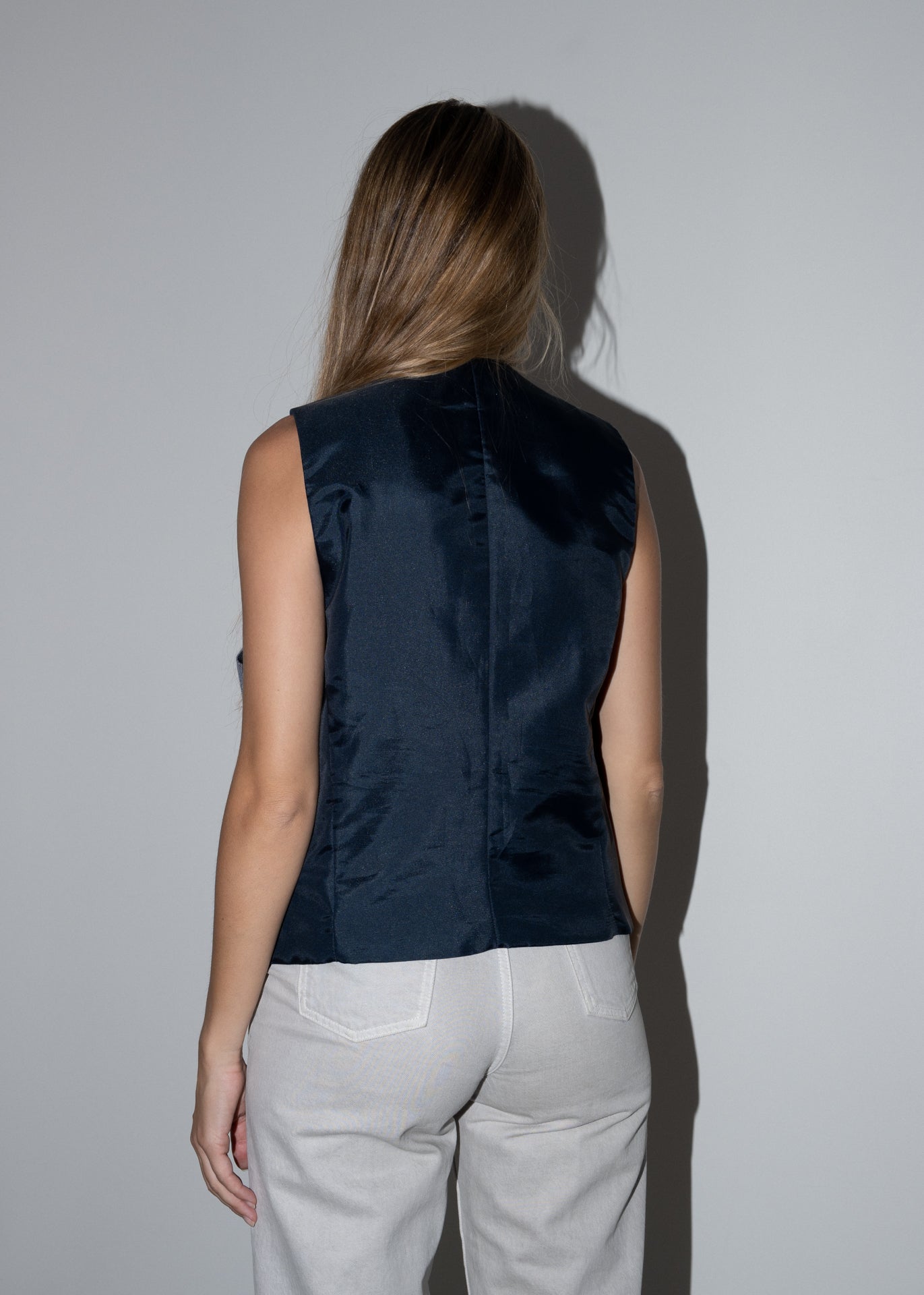 Vintage Blue Oversized Vest