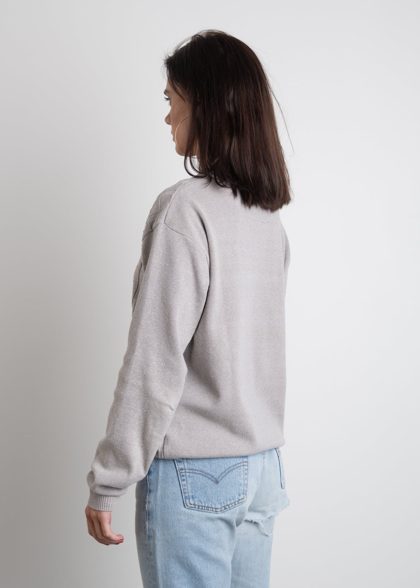 Vintage Grey Wool Sweater