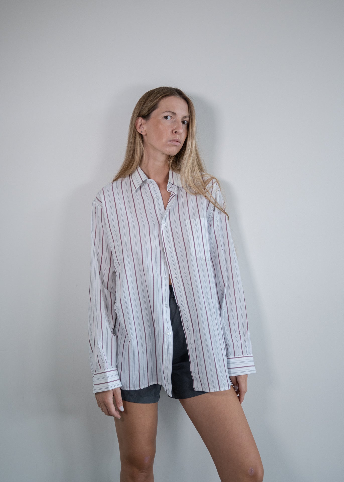 Vintage White Oversized Light Weight Summer Shirt