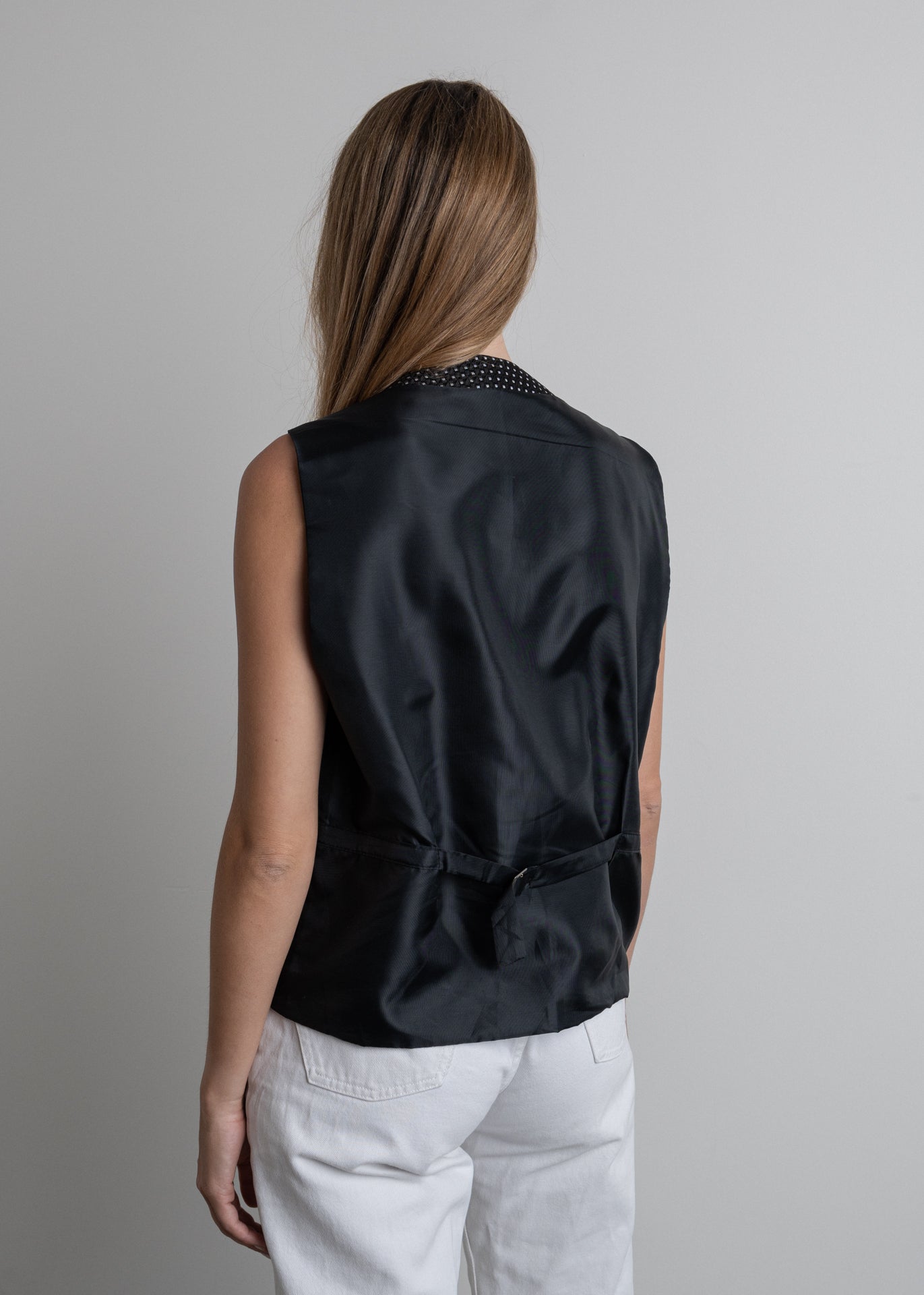 Vintage Black Oversized Vest