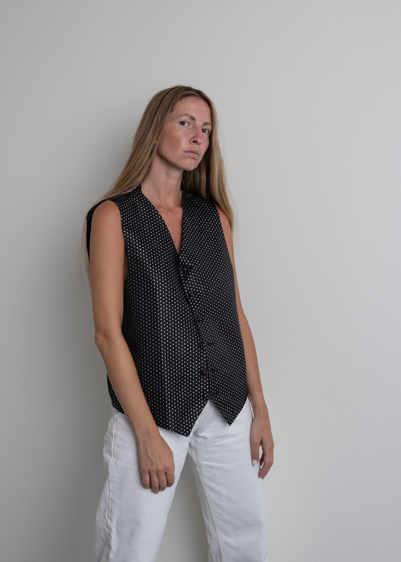 Vintage Black Oversized Vest