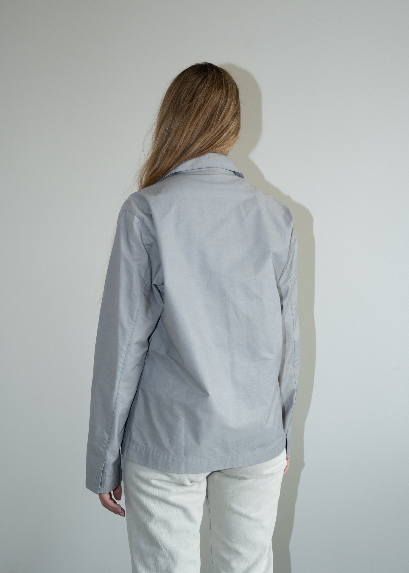 Vintage Grey Light Weight Jacket with a Zip