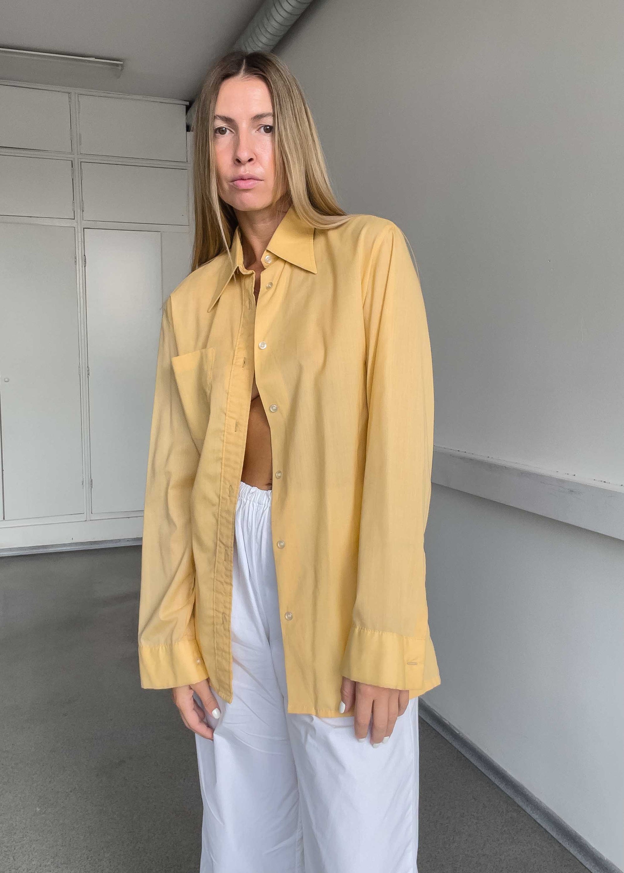 Vintage Yellow Oversized Shirt