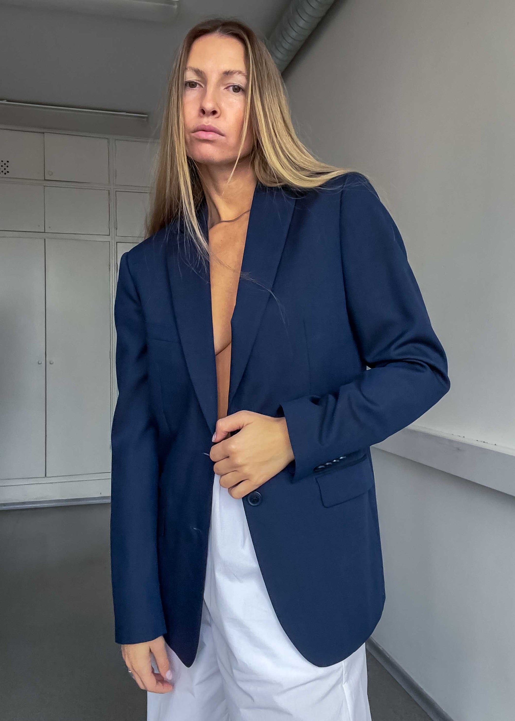 Vintage Blue Classic Fit Blazer