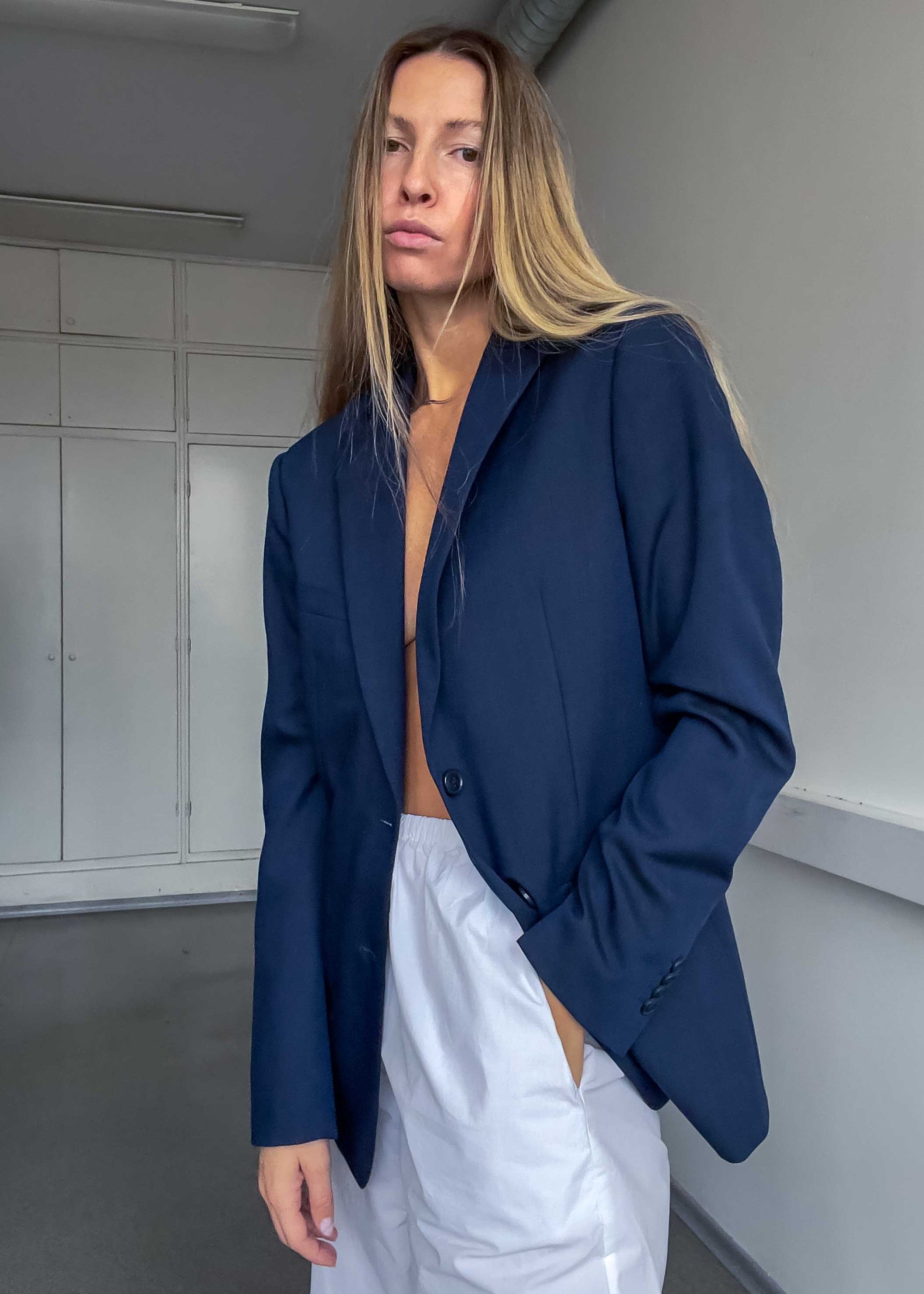 Vintage Blue Classic Fit Blazer