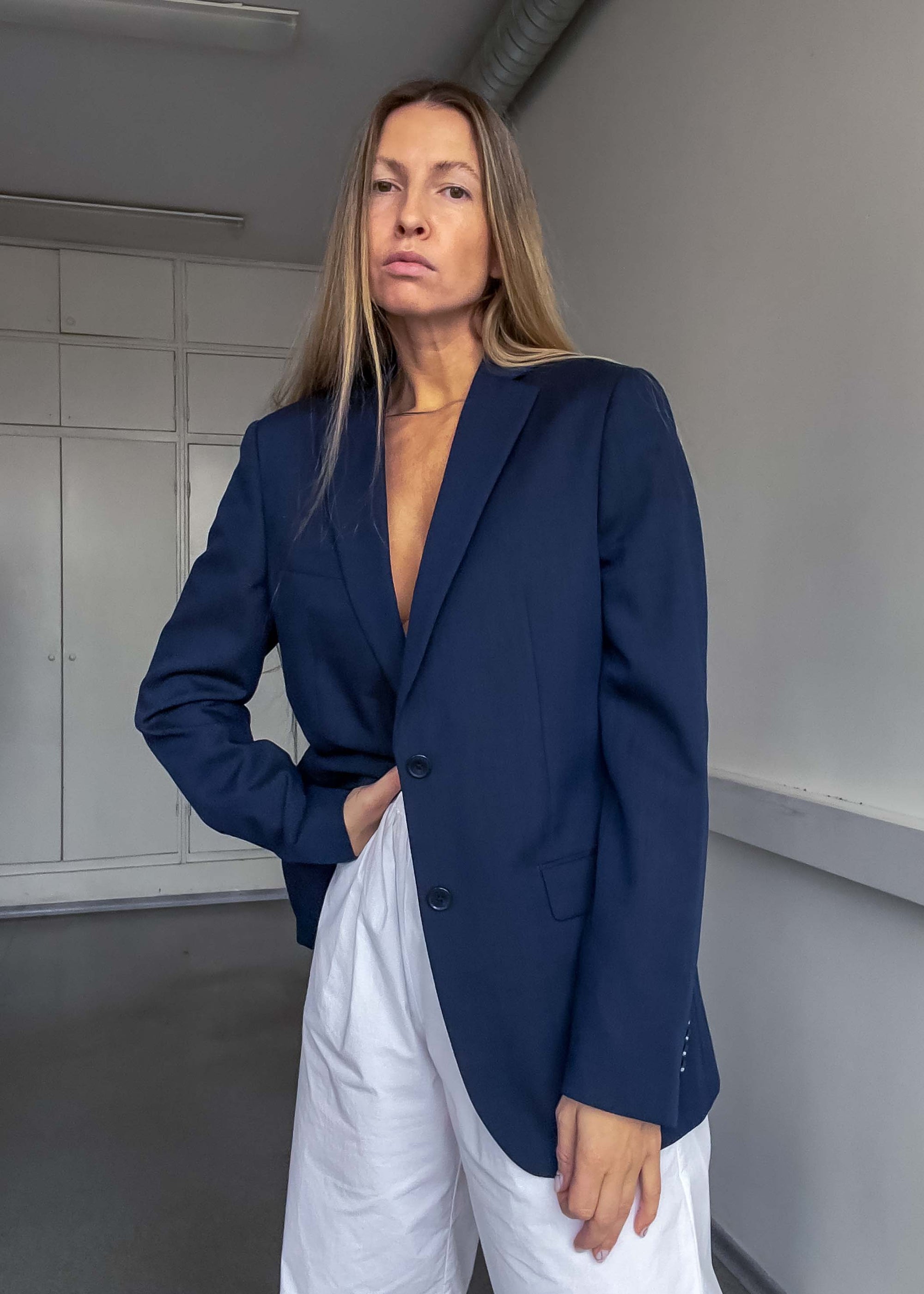 Vintage Blue Classic Fit Blazer