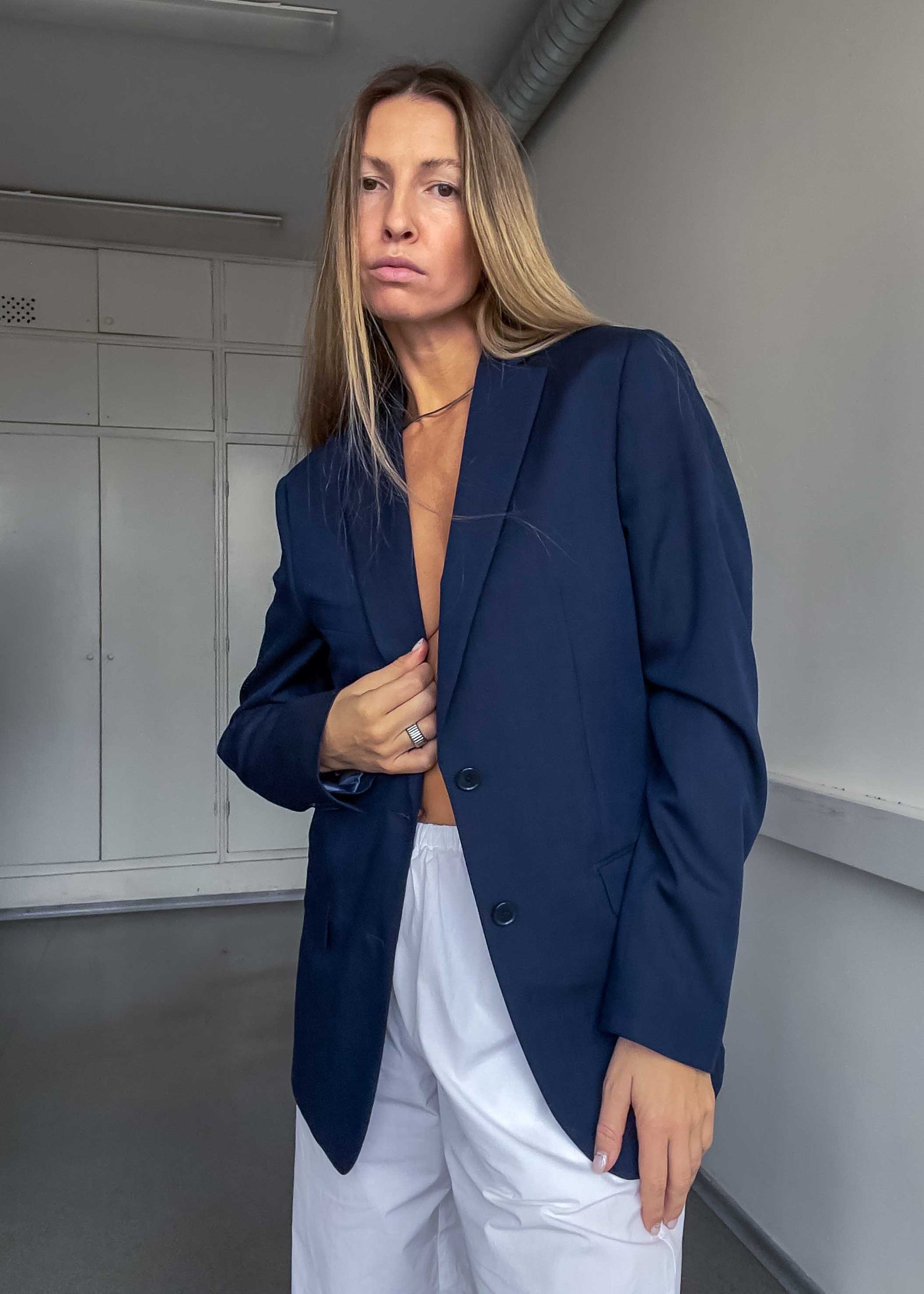 Vintage Blue Classic Fit Blazer