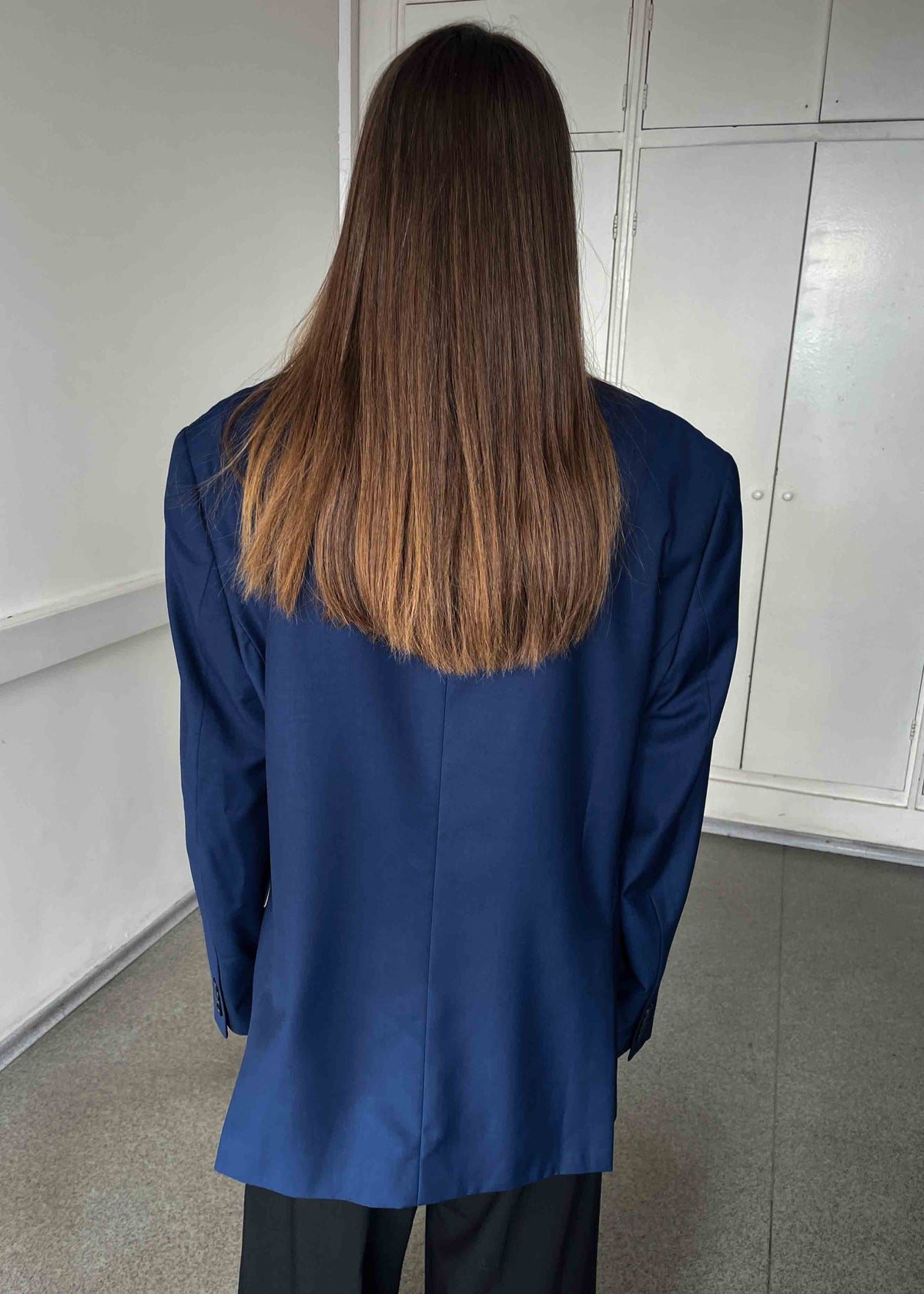 Vintage Blue Oversized Blazer