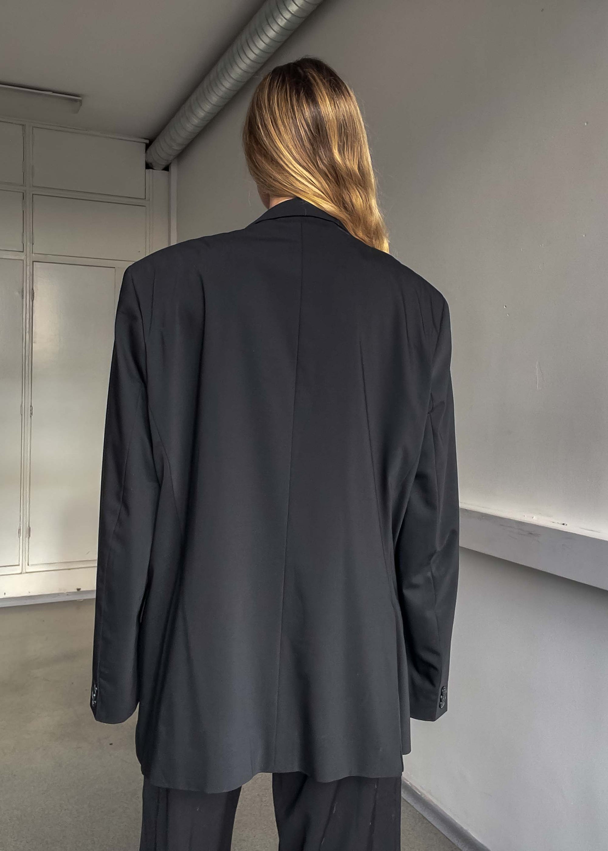Vintage Black Oversized Blazer