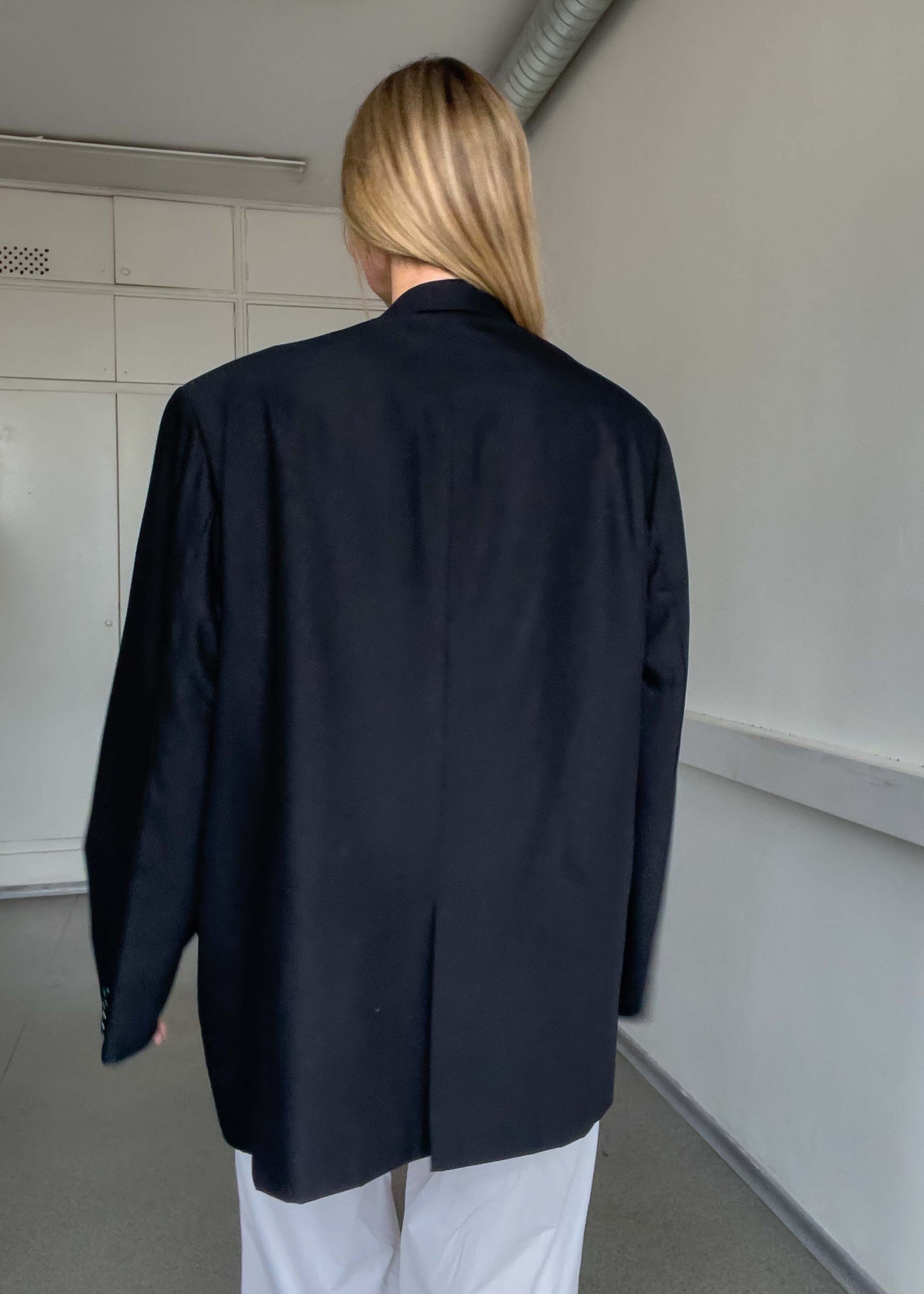 Vintage Black Oversized Blazer