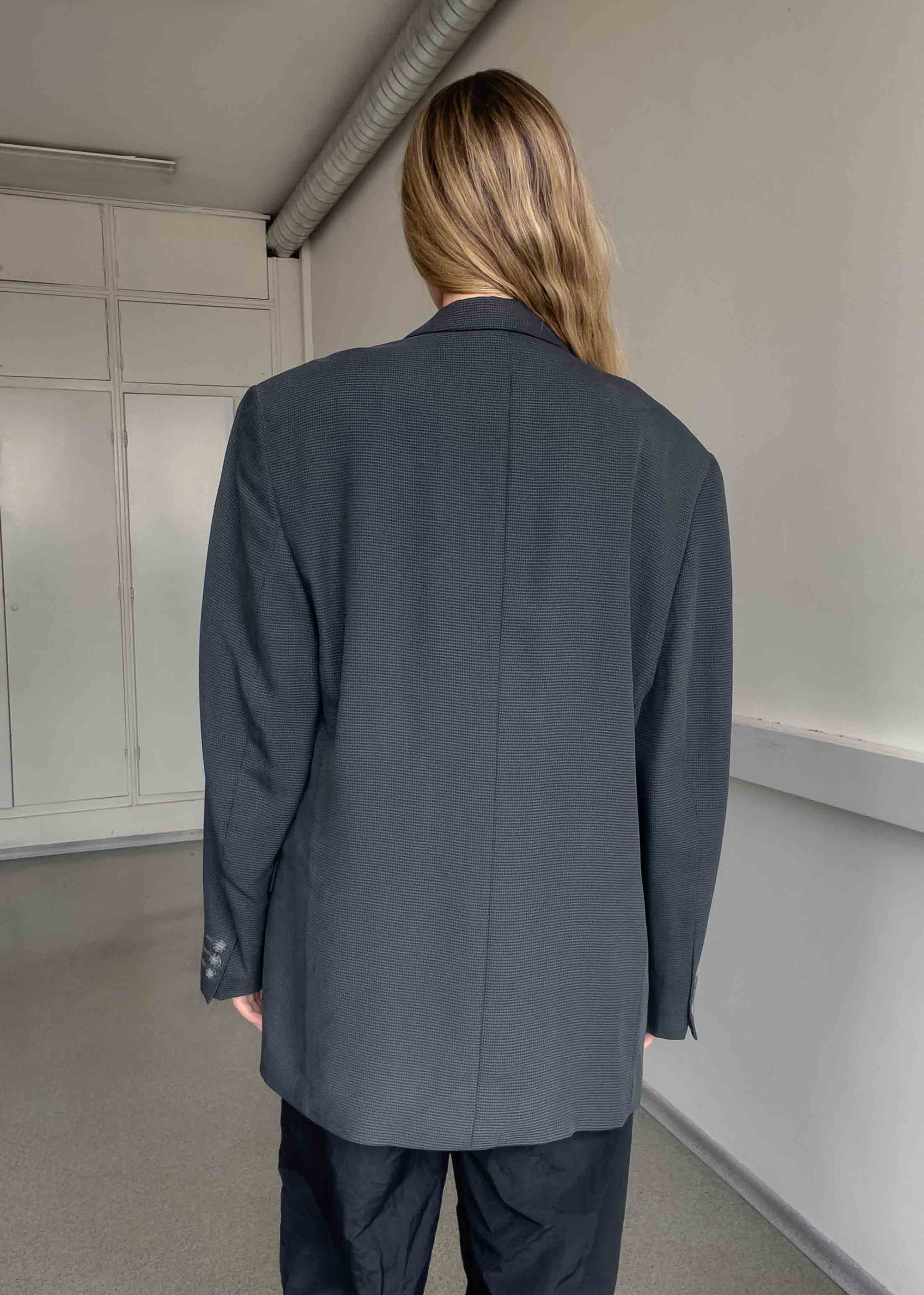 Vintage Grey Oversized Blazer