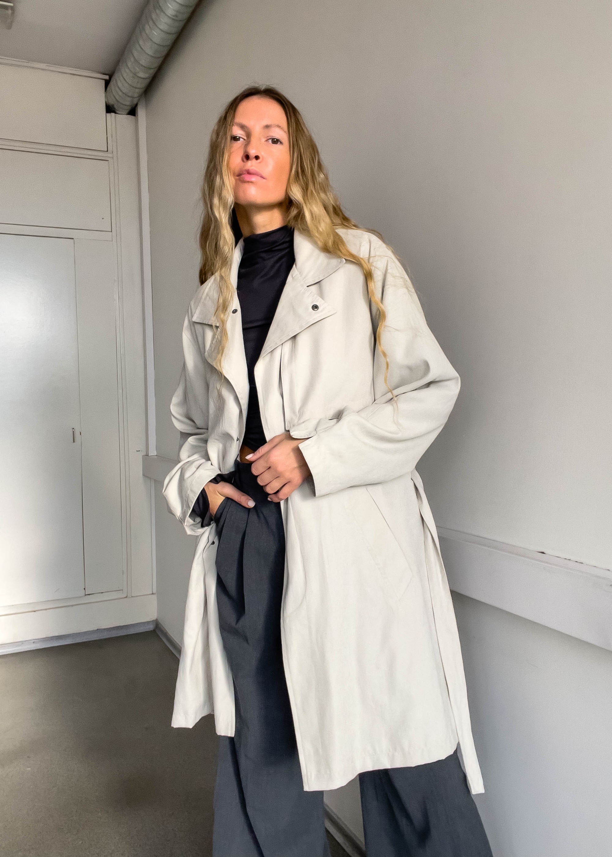 Vintage Grey Oversized Coat
