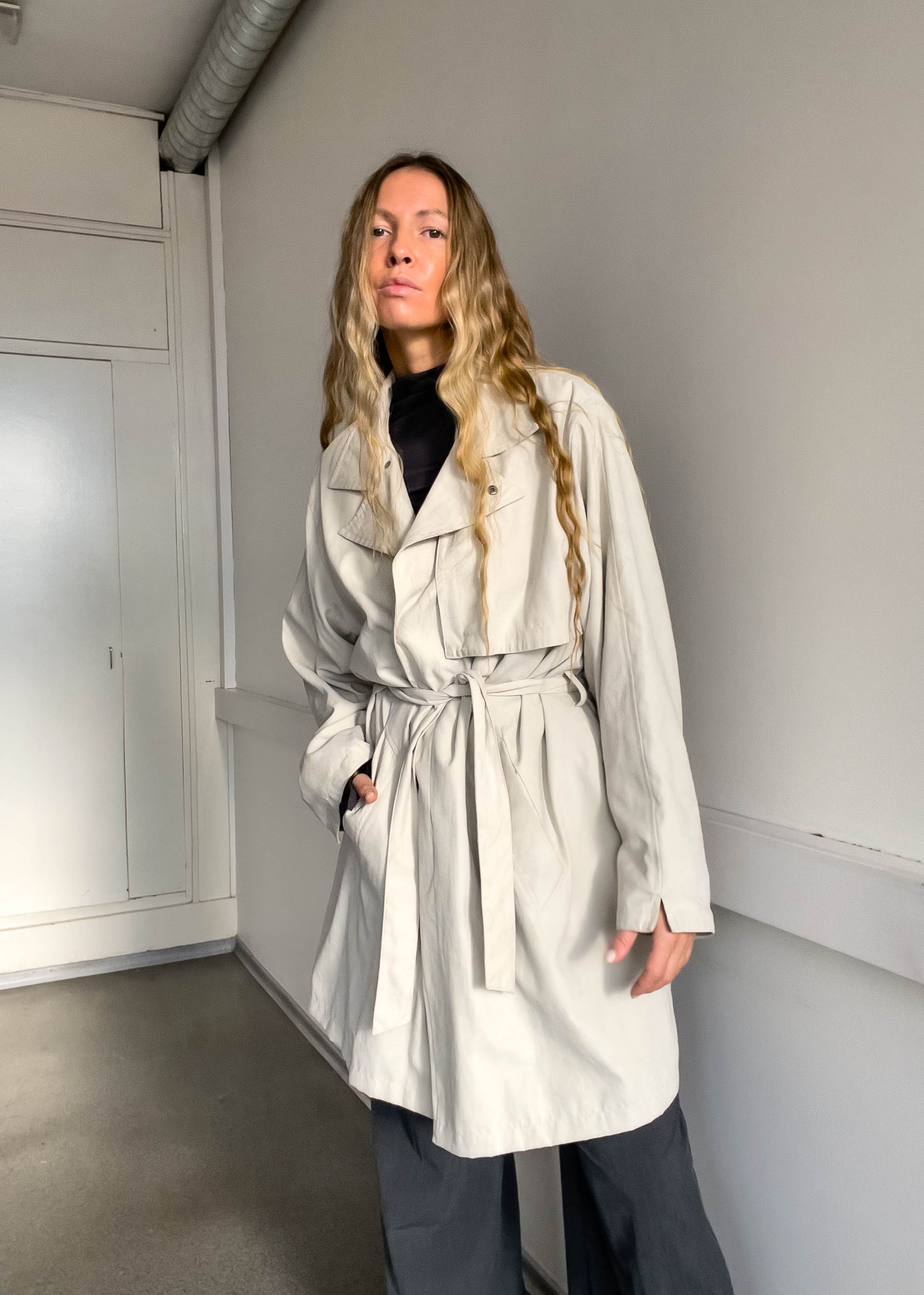 Vintage Grey Oversized Coat