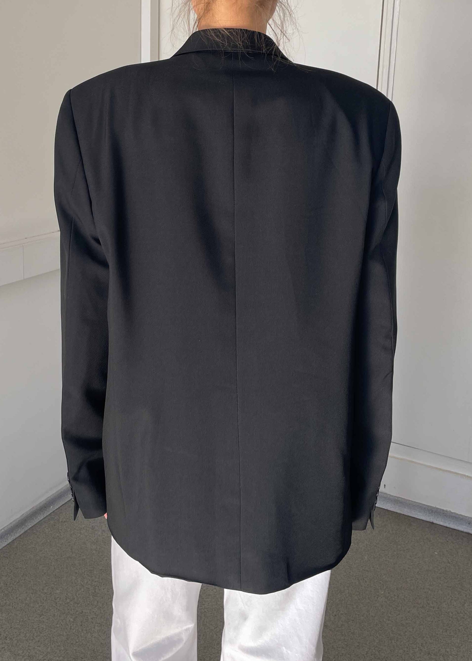 Vintage Black Oversized Blazer