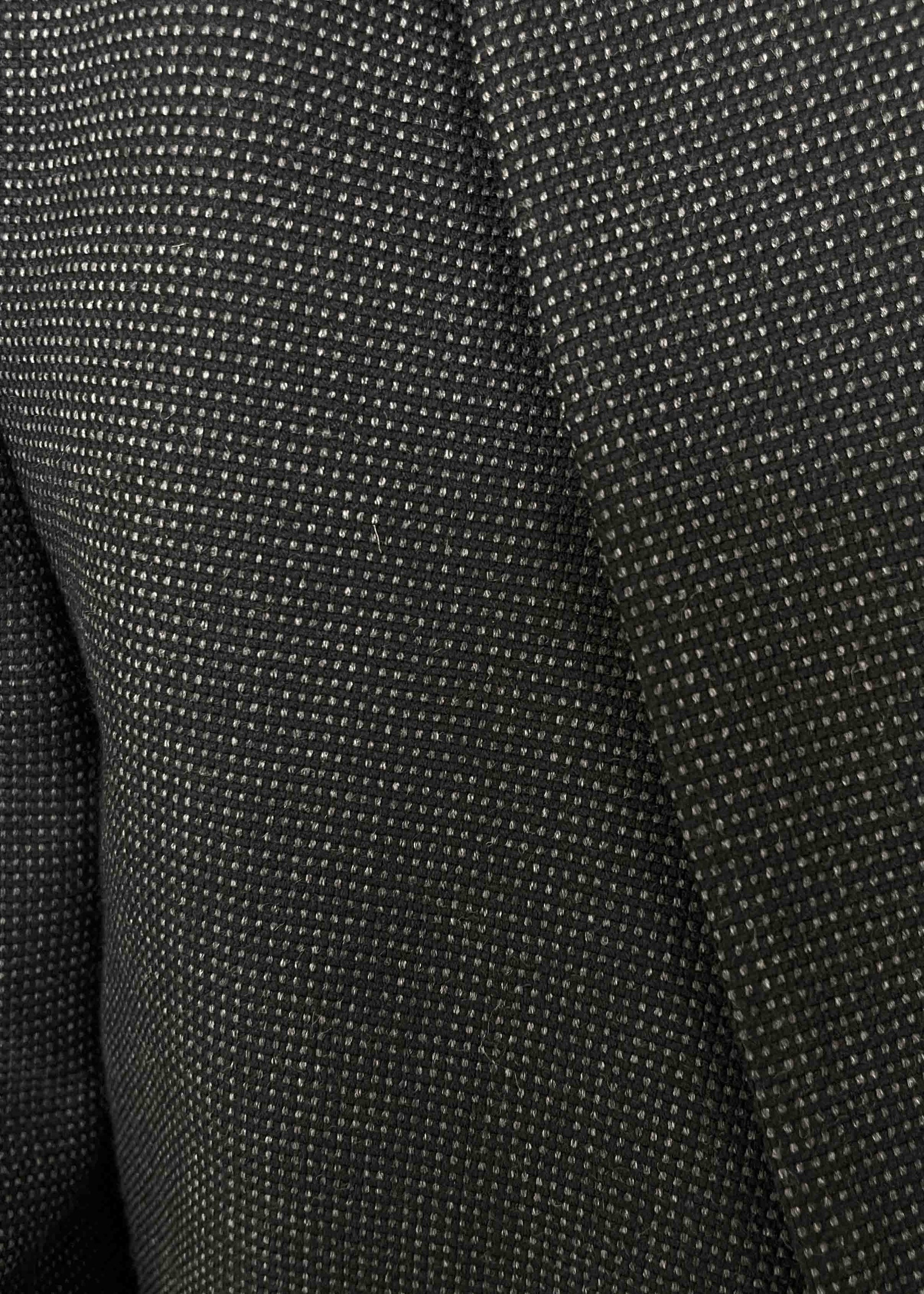 Vintage Dark Grey Patterned Oversized Blazer