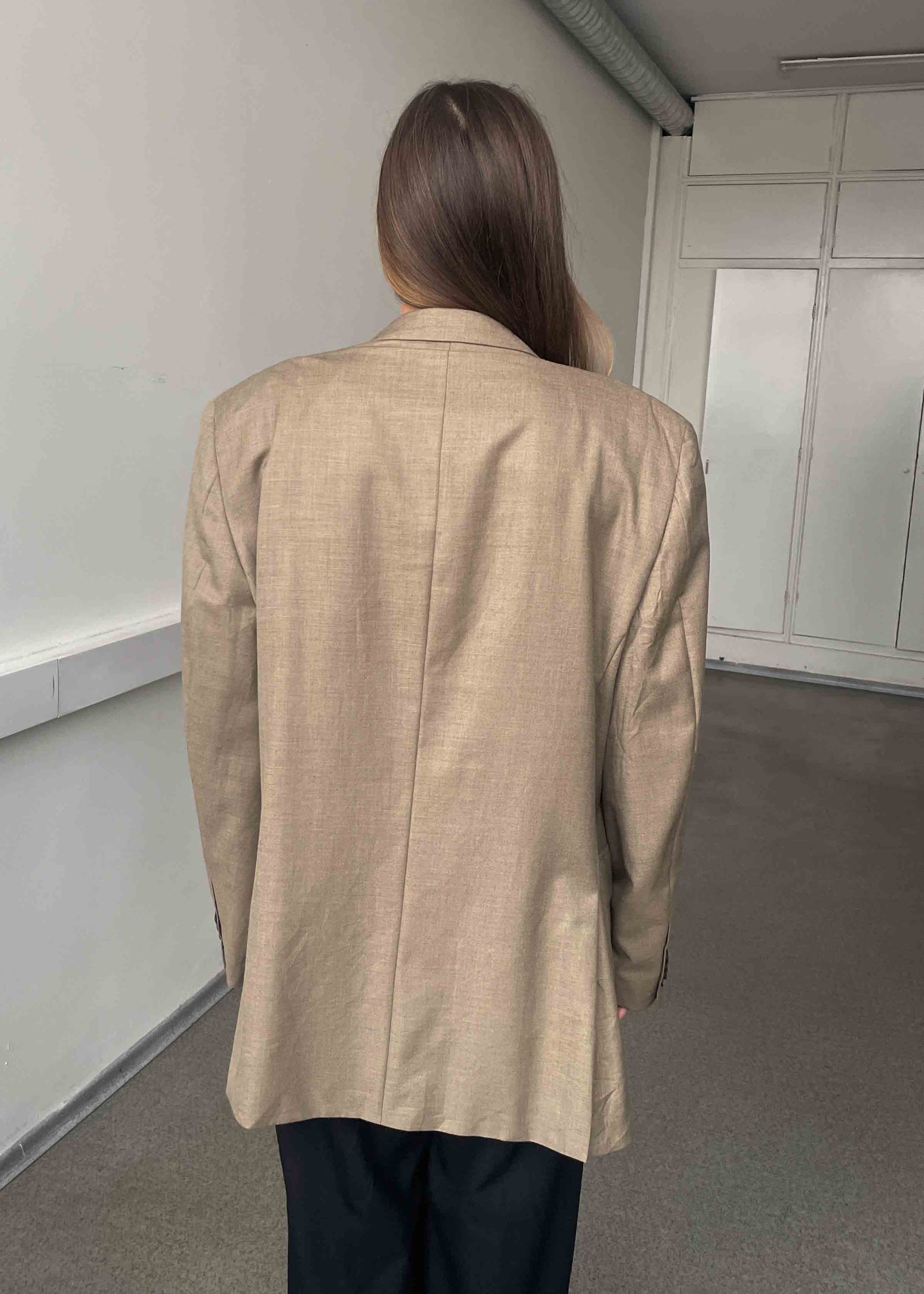 Vintage Beige Oversized Blazer by Tommy Hilfiger