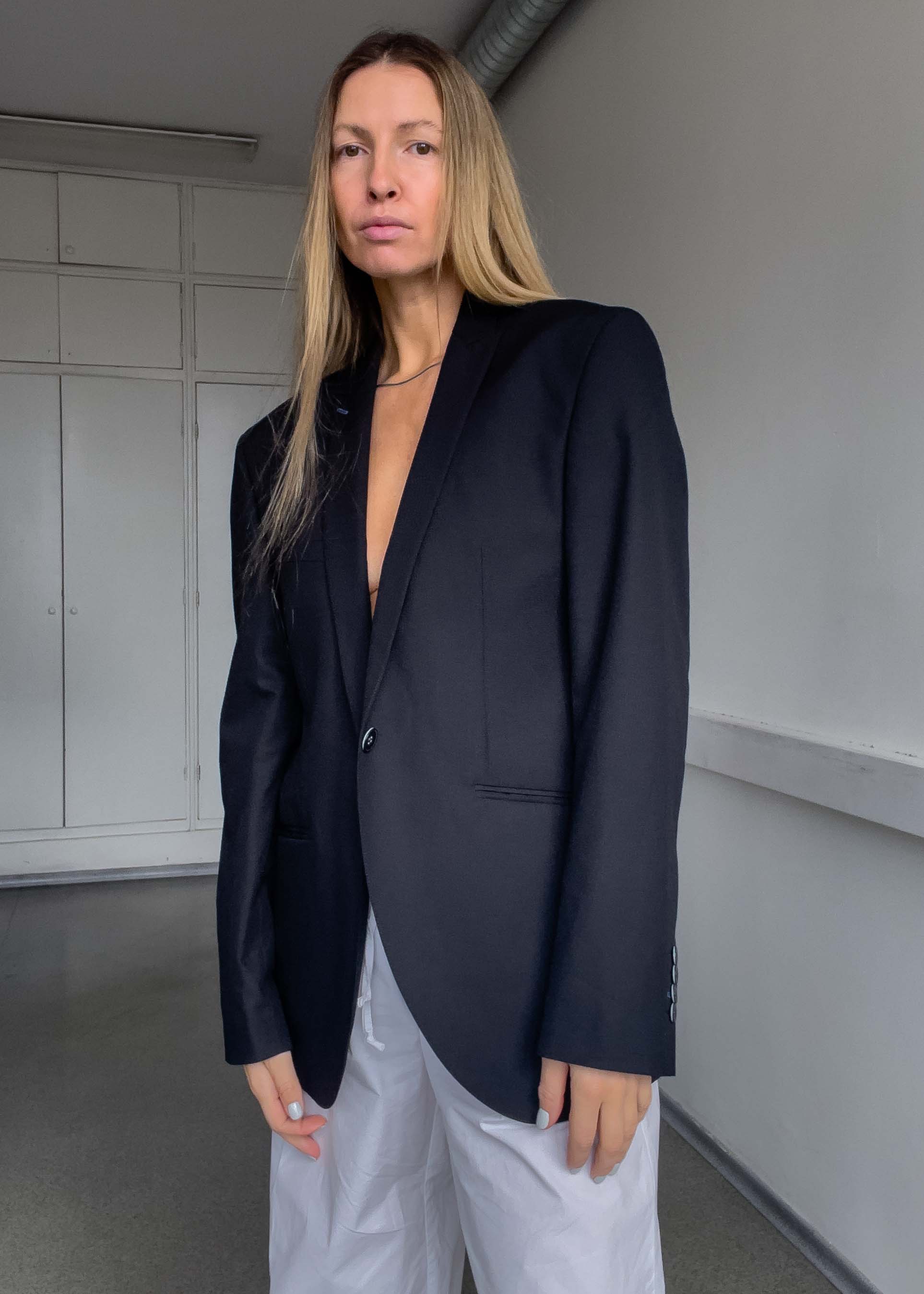 Vintage Black Oversized Blazer